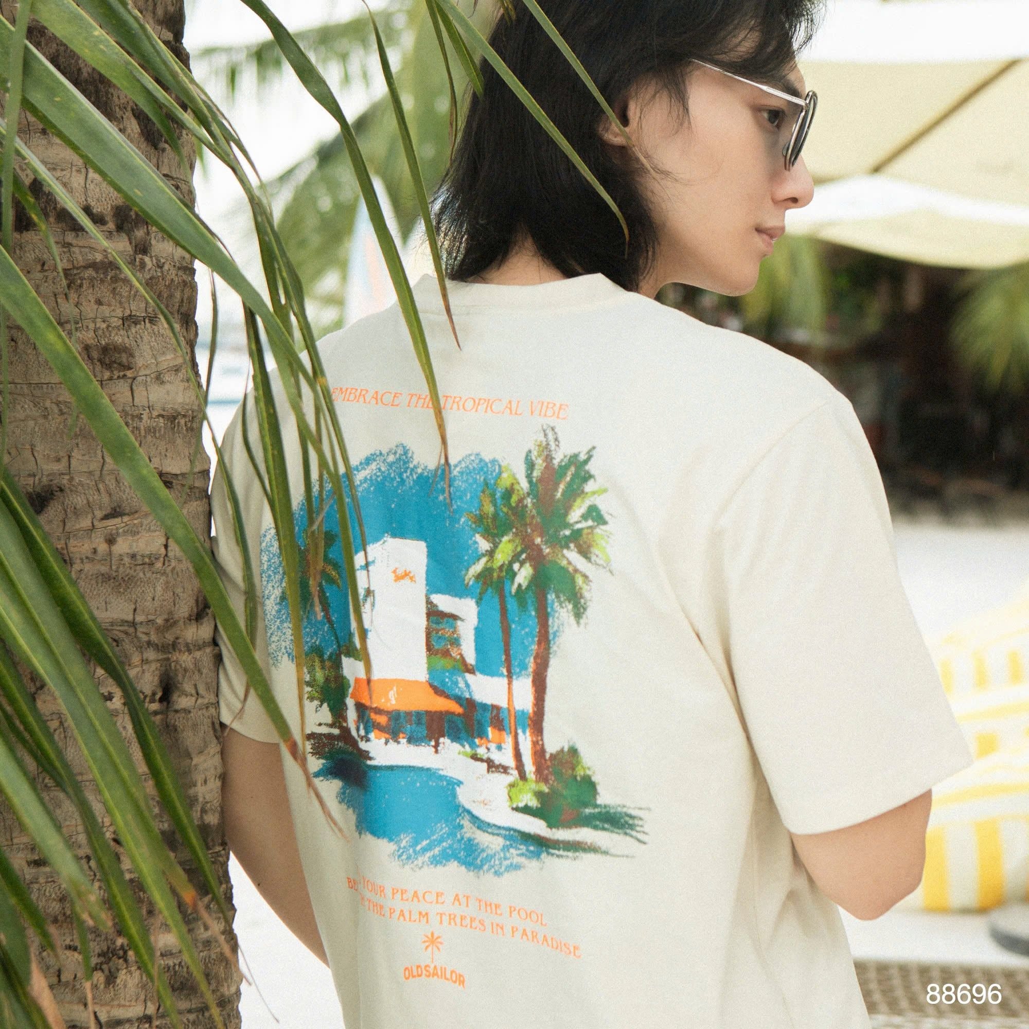 Áo Thun Nam Osl Vacation Paradise Tee - 88696 - Big Size Upto 5XL 