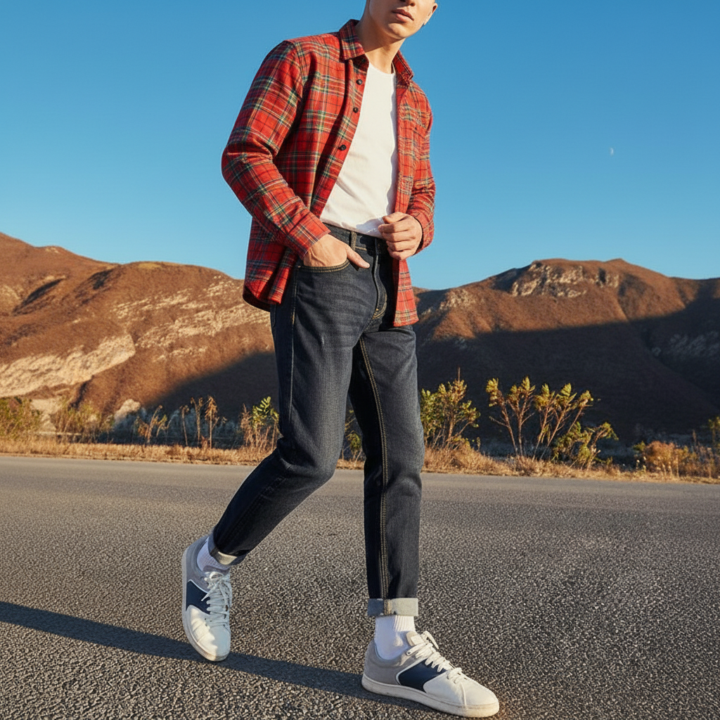  Áo Sơ Mi Flannel Old Sailor - SMDO 88515 - Big size upto 5XL 