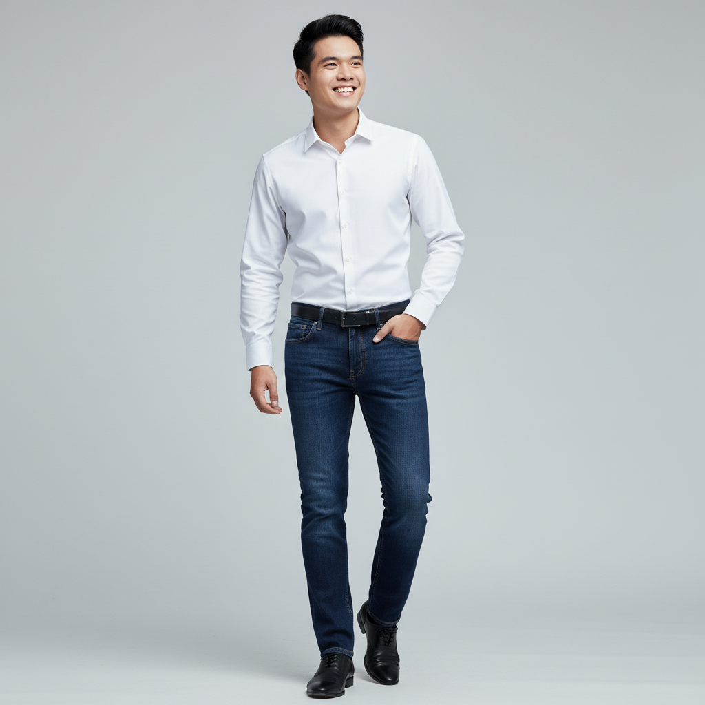  Quần Jean Nam Form Slim-fit Old Sailor - 7160 - Big size upto 44 