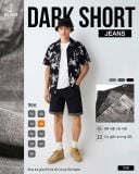  Quần Short Jeans Nam Osl Dark Short - 7240 - Bigsize upto 44 