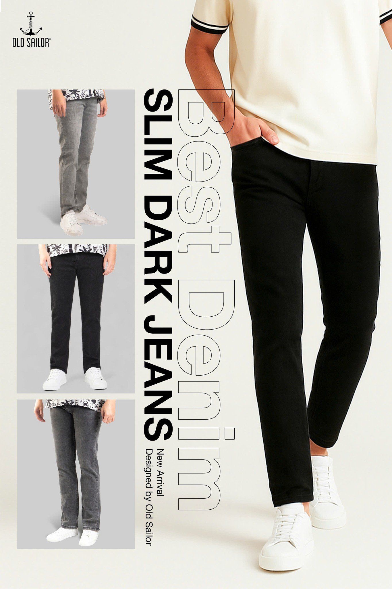  Quần Jeans Nam Osl Slim Dark Jeans - 7246 