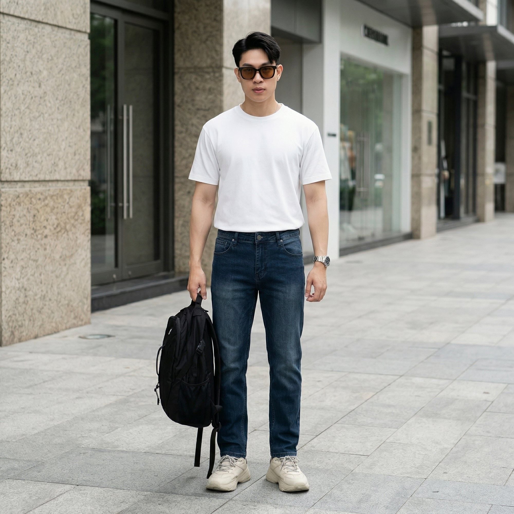  Quần Jean Nam Osl Straight Premium Jeans - 7390 - Big Size Upto 140KG 