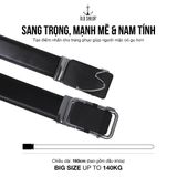  Thắt Lưng Nam Old Sailor – Khóa Tự Động, Da PU Carola, Big Size Đến 140kg - 21050 