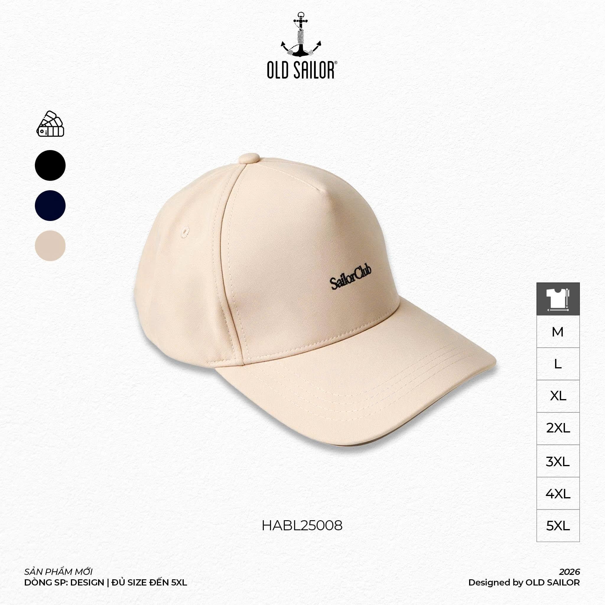  Nón Sailorclub - 25008 - Nón Nam Basic Old Sailor – Hoàn Thiện Phong Cách Từ Những Chi Tiết Nhỏ 