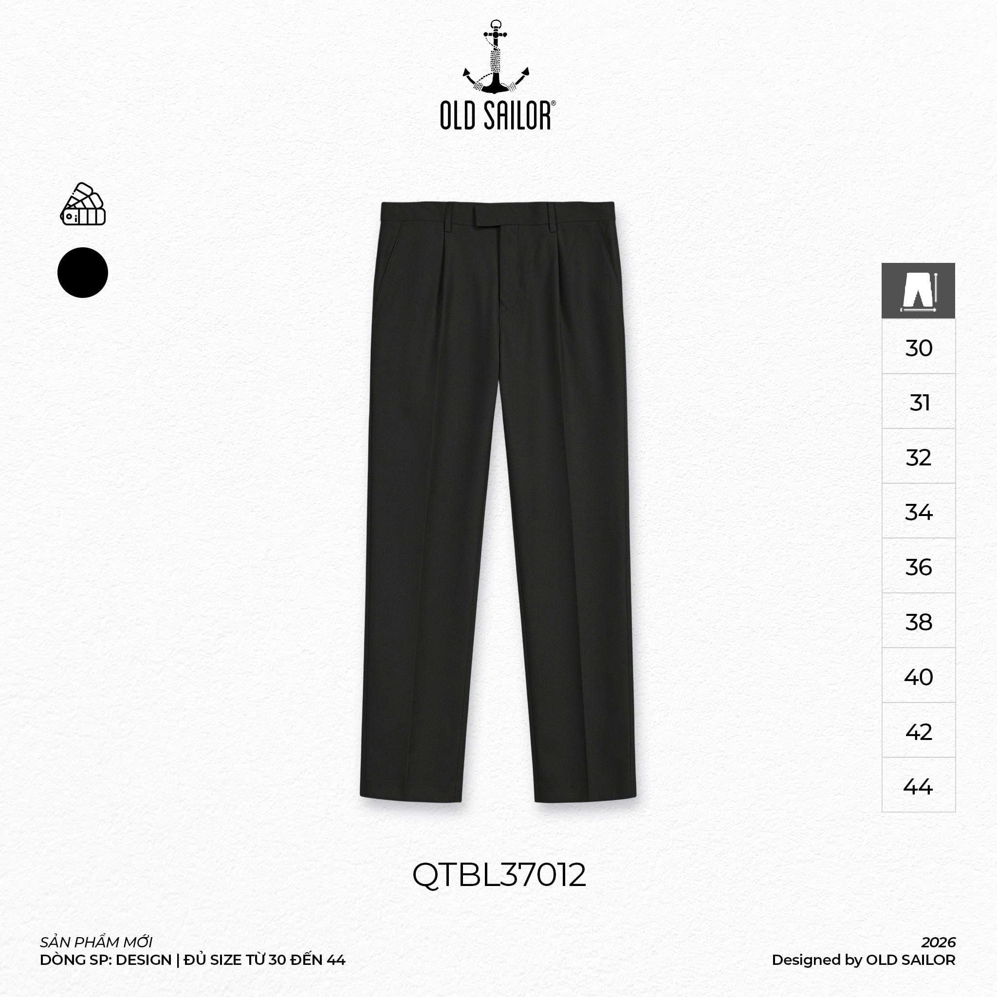  Quần Tây Osl Ellis Straight Trouser - 37012 - Big Size Upto 140KG 