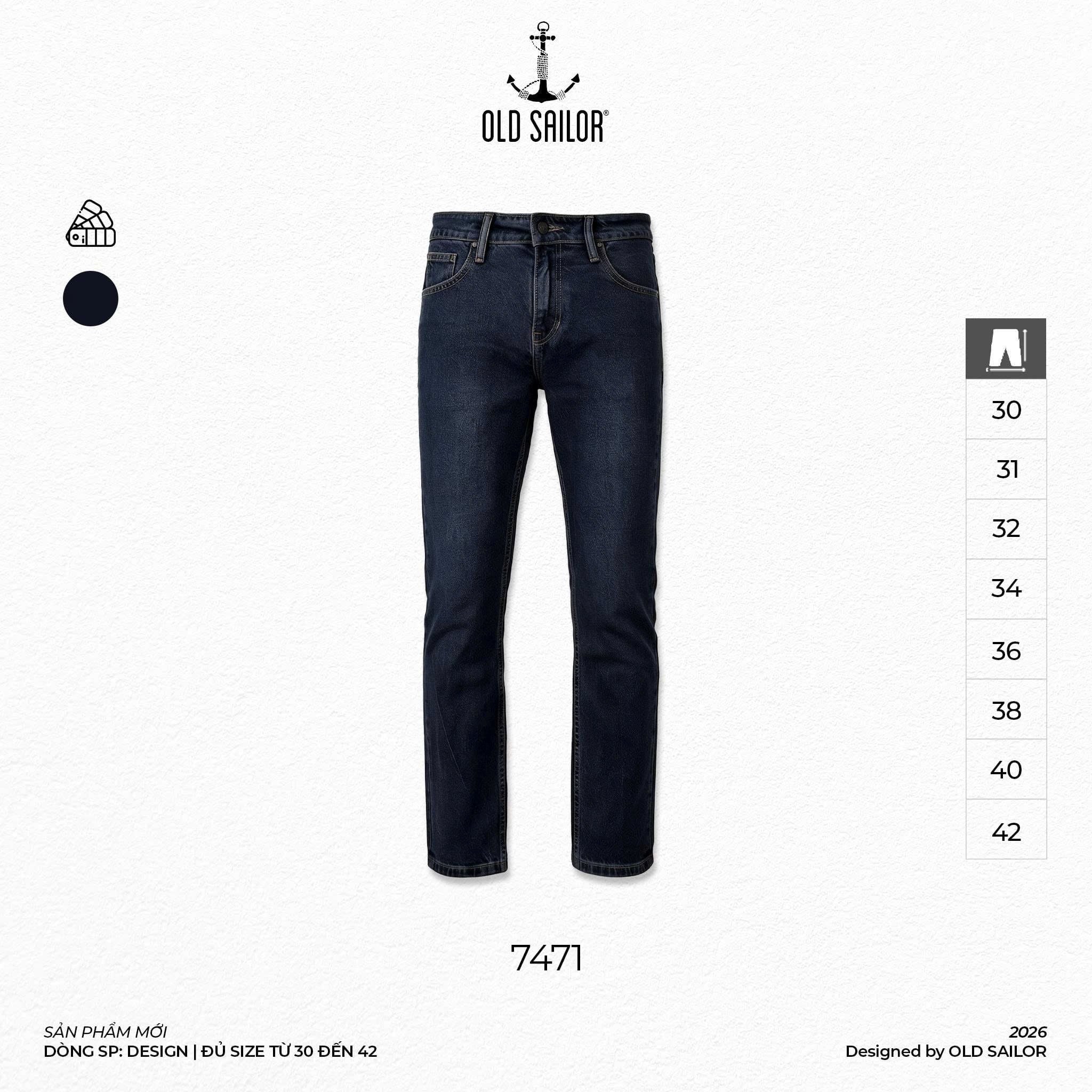  Quần Jeans Slim Maxlook | OLD SAILOR |  7471 Định Hình Phong Cách Nam Tính, Lịch Lãm Cùng Old Sailor 