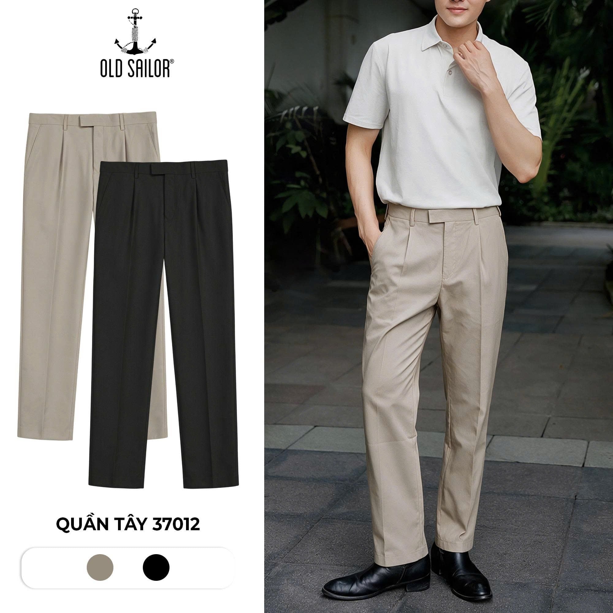  Quần Tây Osl Ellis Straight Trouser - 37012 - Big Size Upto 140KG 