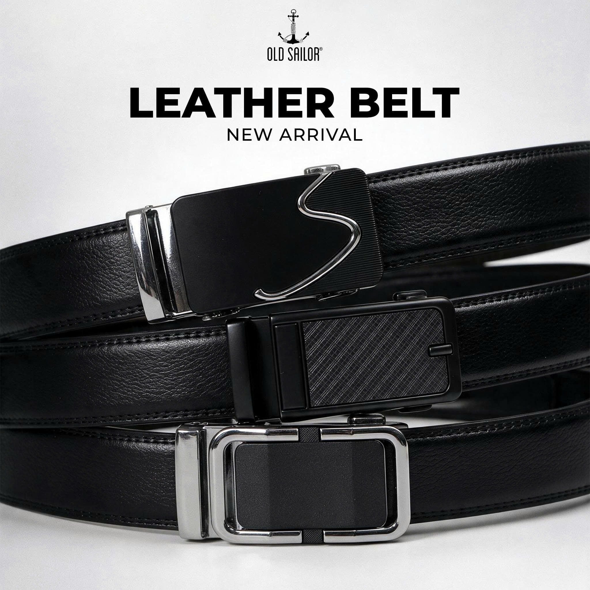  Thắt Lưng Nam Old Sailor – Khóa Tự Động, Da PU Carola, Big Size Đến 140kg - 21050 