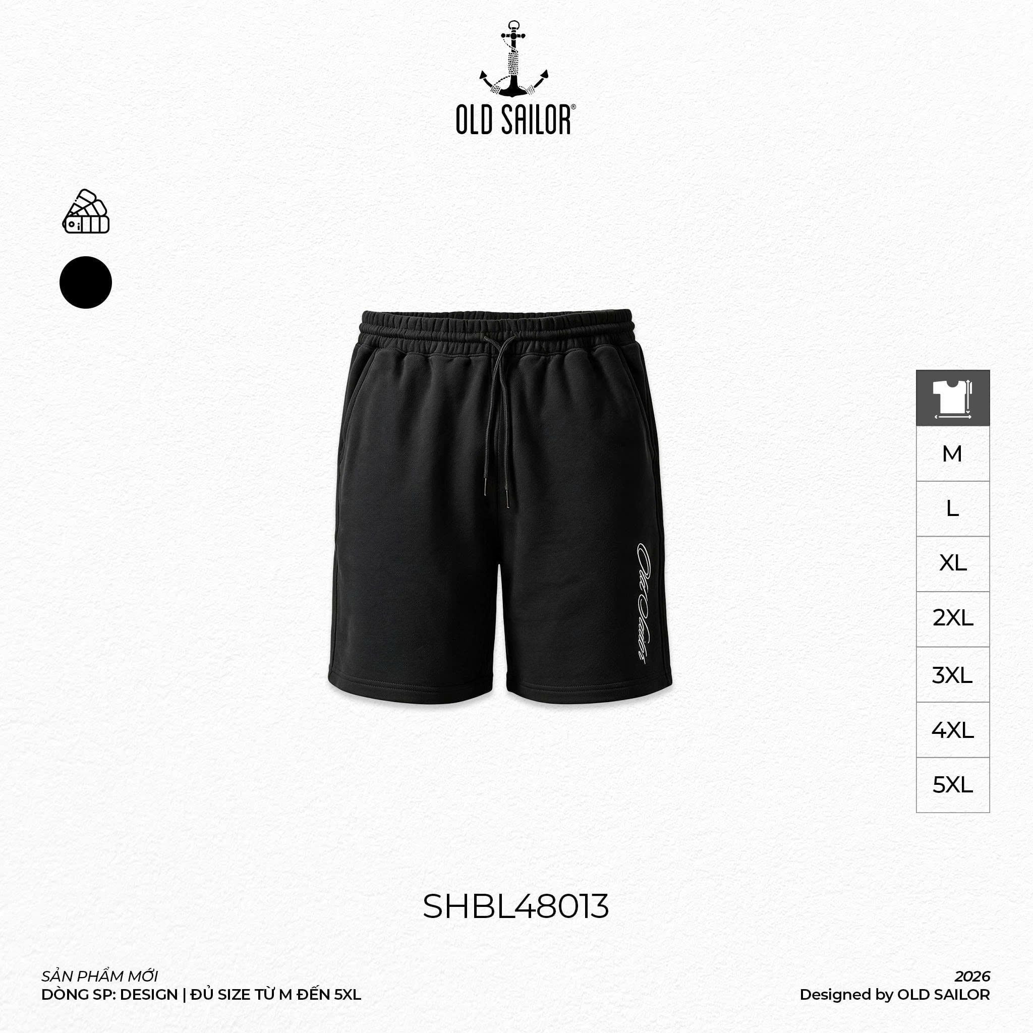  Quần Short Thun Nam Simplify 48013 Old Sailor | Cotton, Size M–5XL 