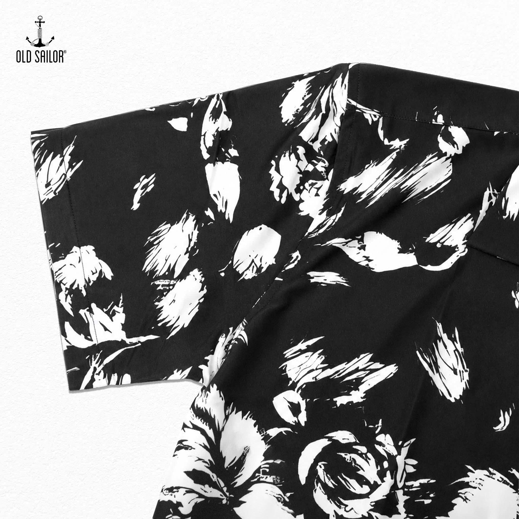  Áo Sơ Mi Cuban Floral Vestige - 88712 - Old Sailor - Bigsize Upto 140kg 