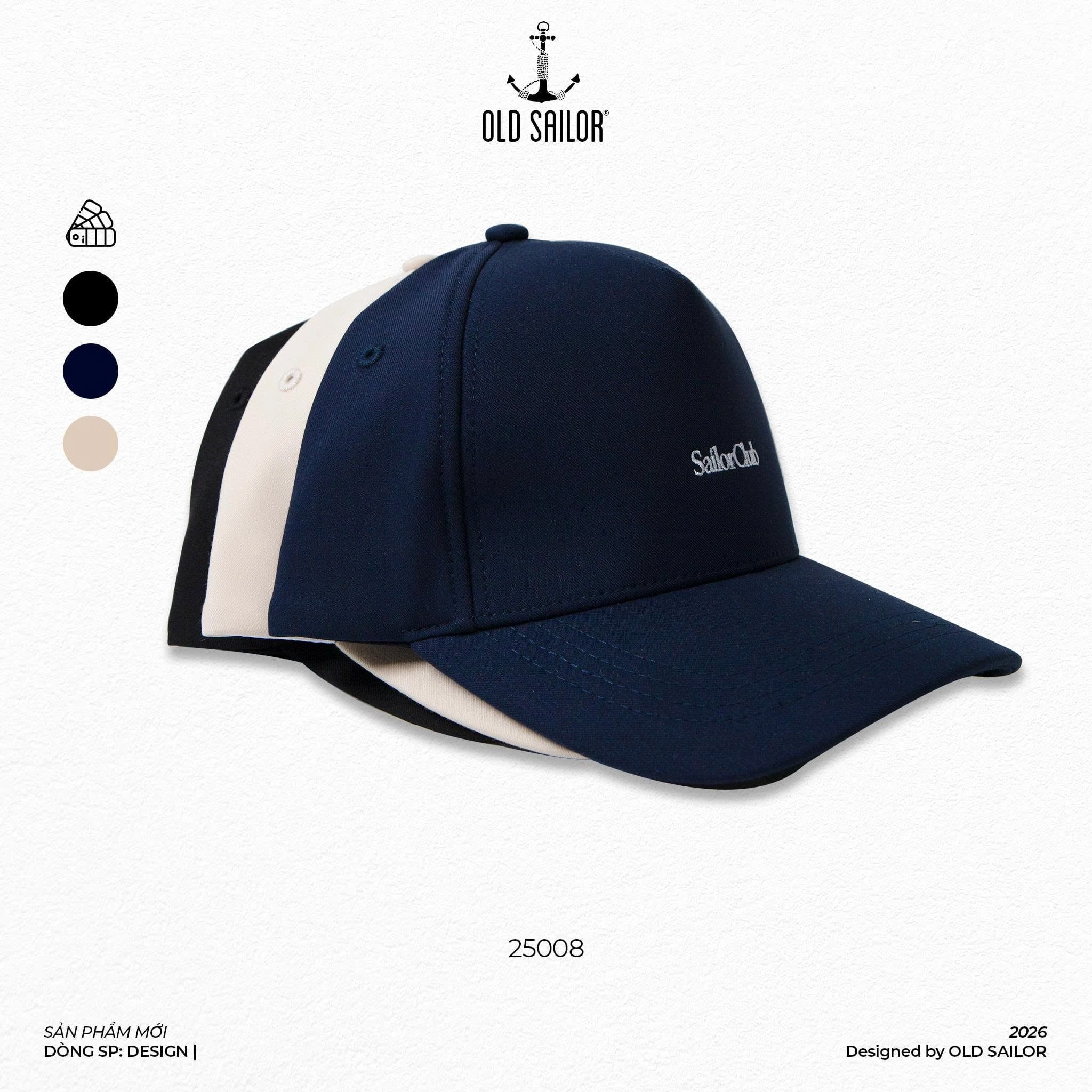 Nón Sailorclub - 25008 - Nón Nam Basic Old Sailor – Hoàn Thiện Phong Cách Từ Những Chi Tiết Nhỏ 