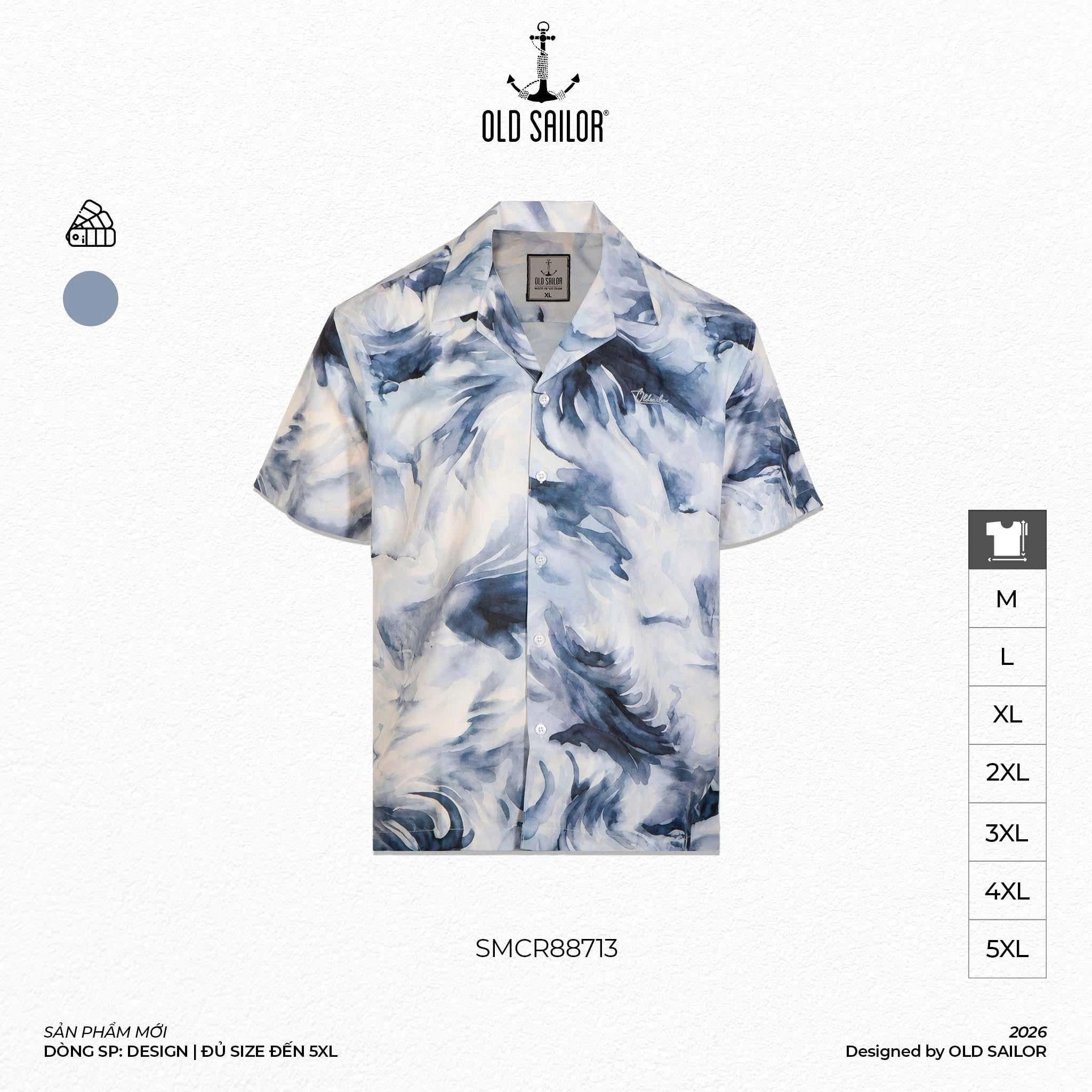  Áo Sơ Mi Cuban Marbled 88713 | Old Sailor 