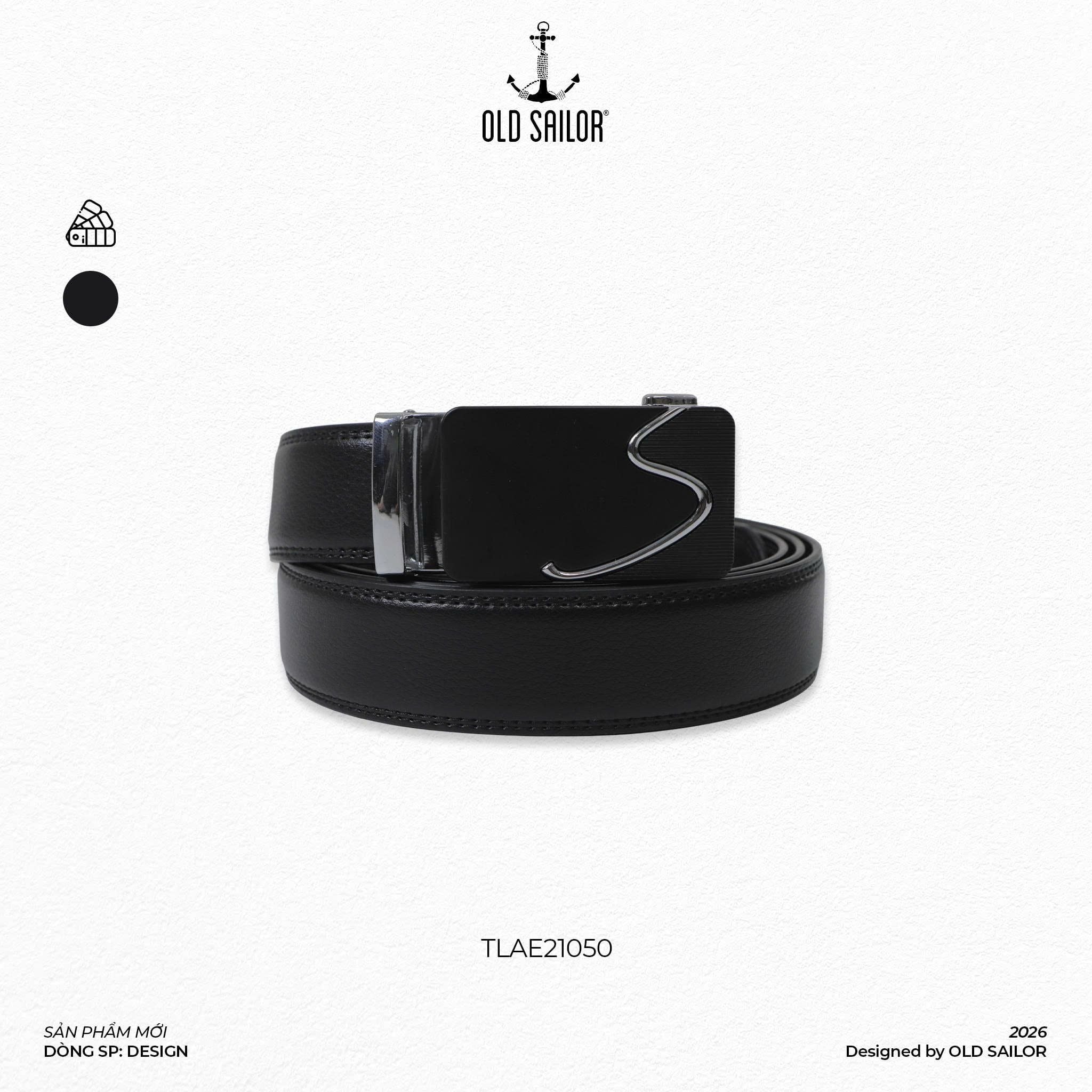  Thắt Lưng Nam Old Sailor – Khóa Tự Động, Da PU Carola, Big Size Đến 140kg - 21050 