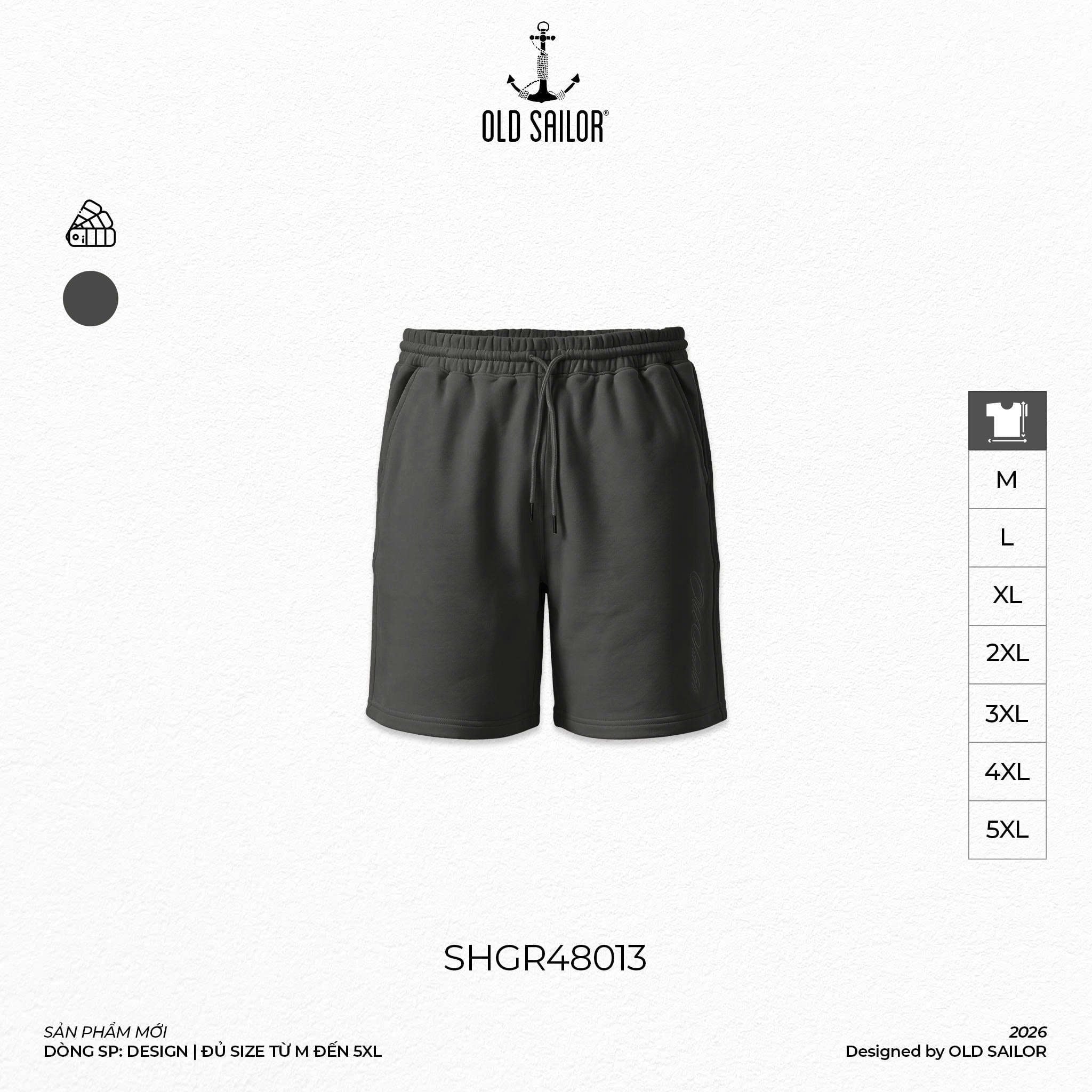 Quần Short Thun Nam Simplify 48013 Old Sailor | Cotton, Size M–5XL 