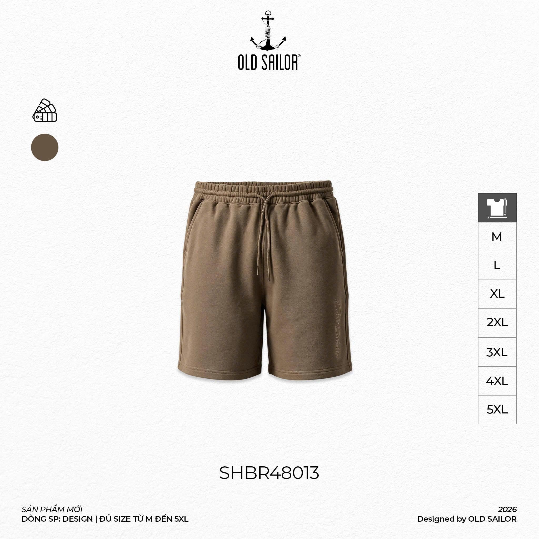  Quần Short Thun Nam Simplify 48013 Old Sailor | Cotton, Size M–5XL 