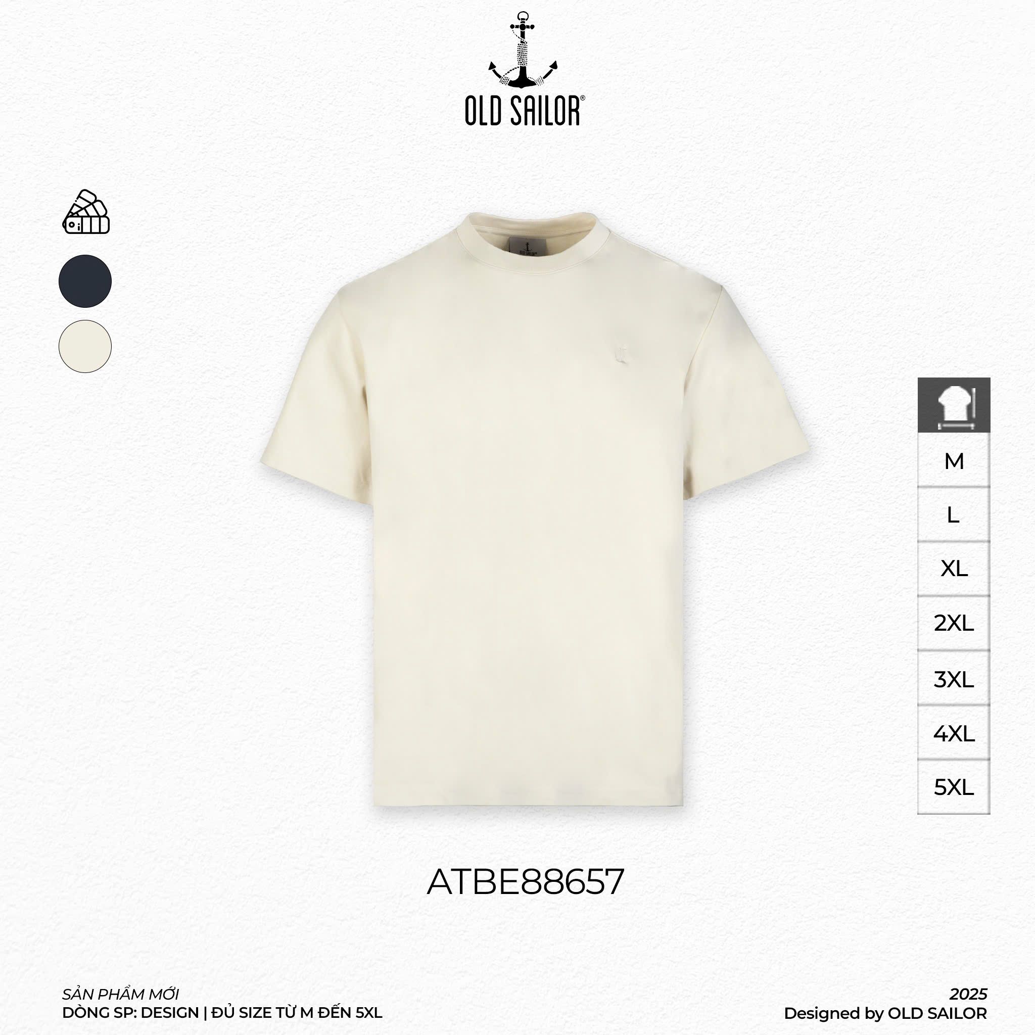  Áo Thun Nam Stamp  Old Sailor Tee - ATBE88657 - Big size upto 5XL 