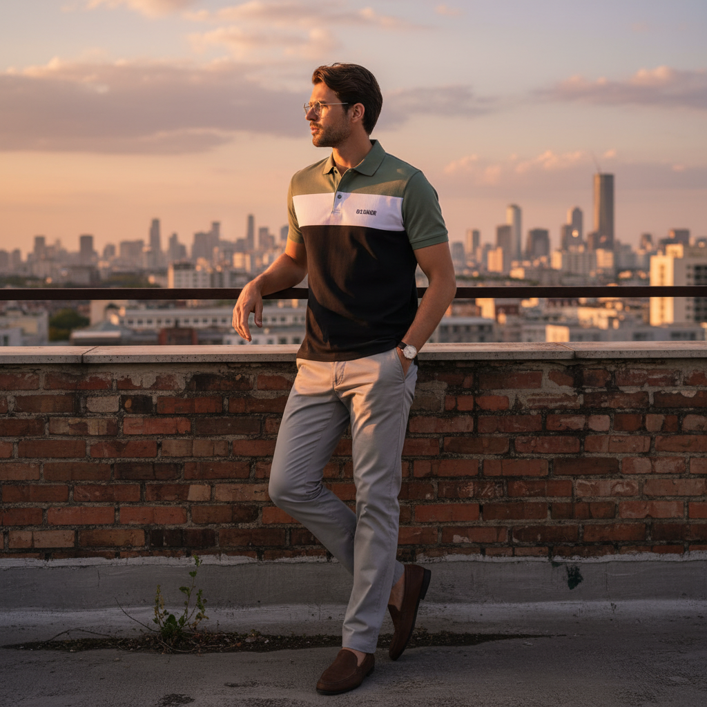  Áo Polo Nam Phối Màu Old Sailor - Big size upto 5XL - 88540 