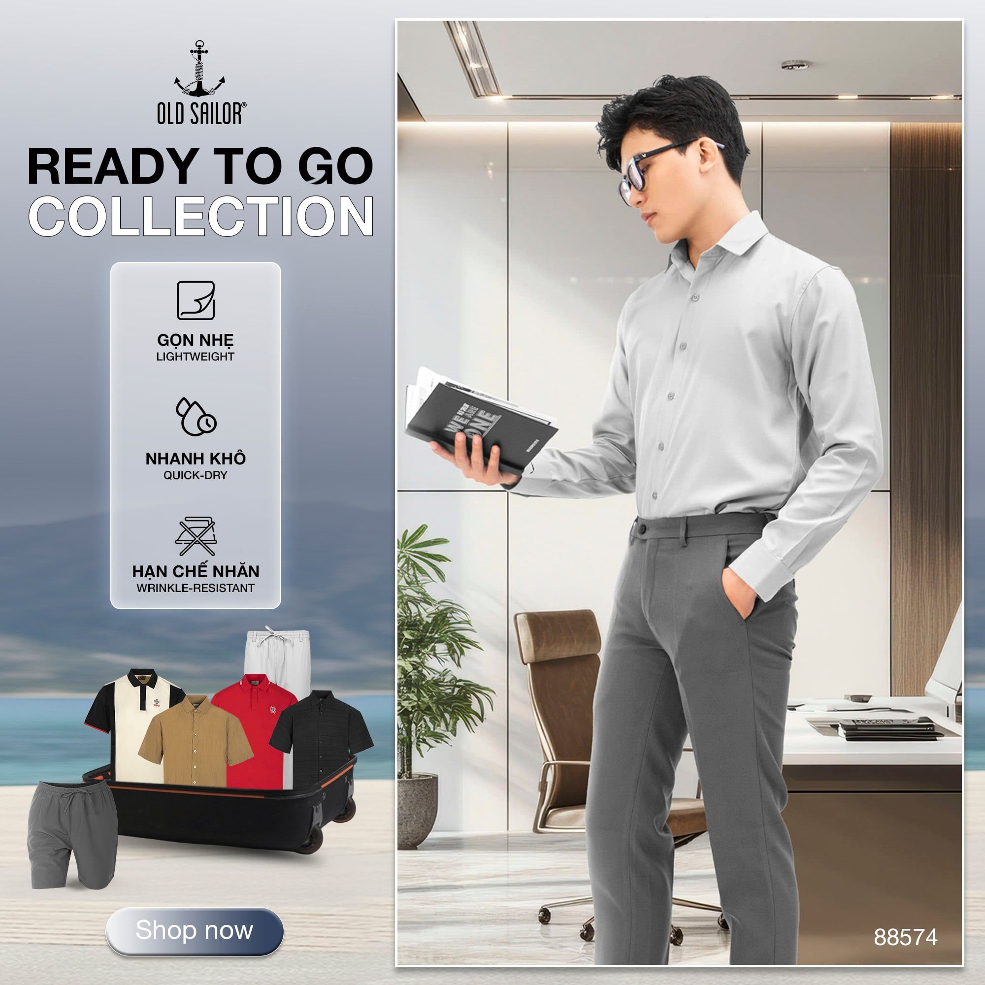  Áo Sơ Mi Nam Mango Old Sailor - SMXA88574 - Big Size Upto 5XL 