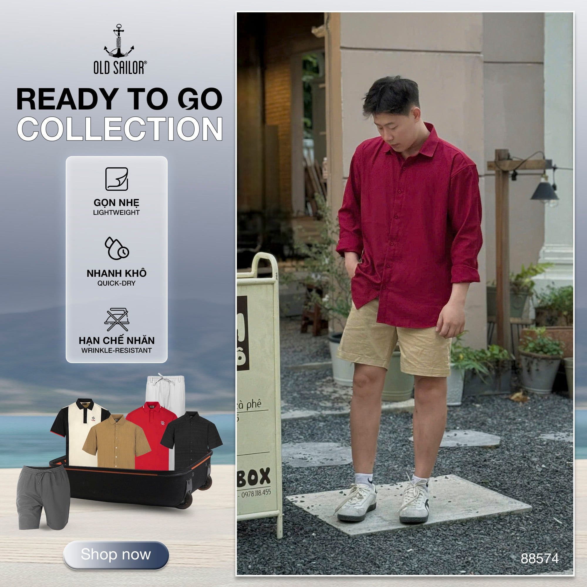  Áo Sơ Mi Nam Osl Mango Long Shirt - SMRE88574 - Bigsize Upto 140KG 