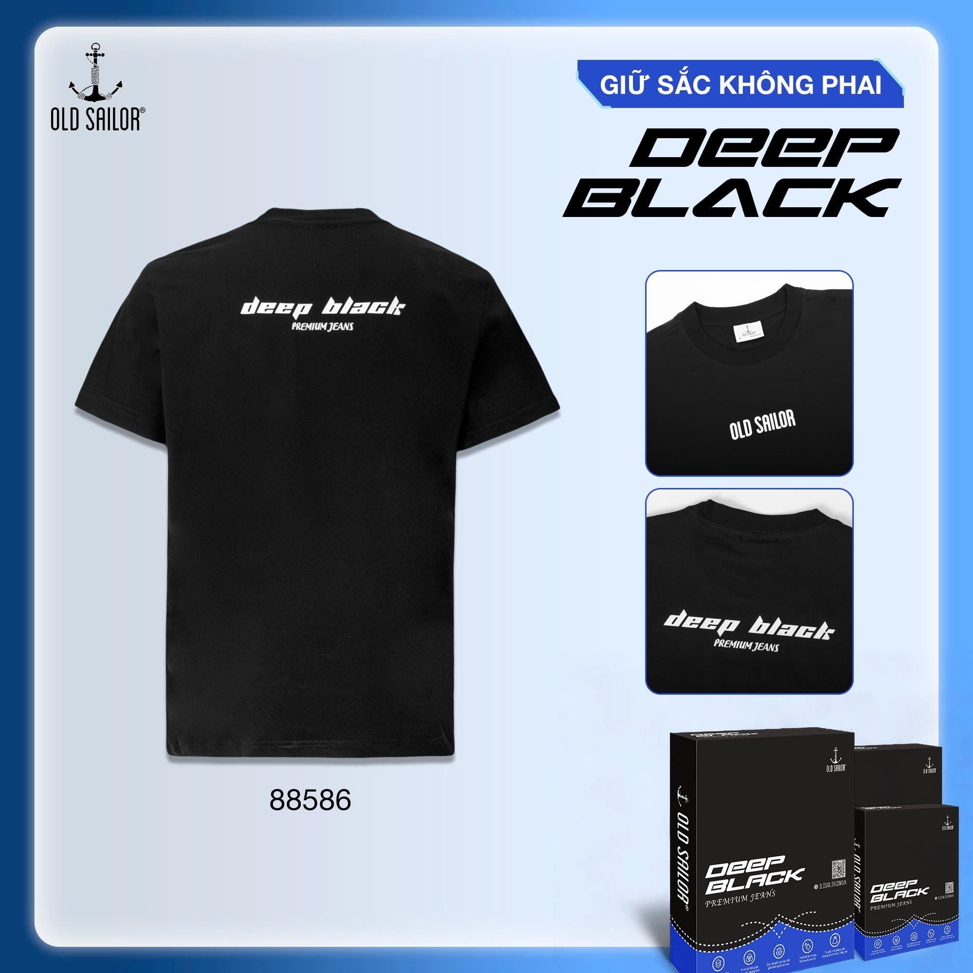  Áo Thun Nam Deep Black Limited Old Sailor - ATDE88586 - Big Size upto 5XL 