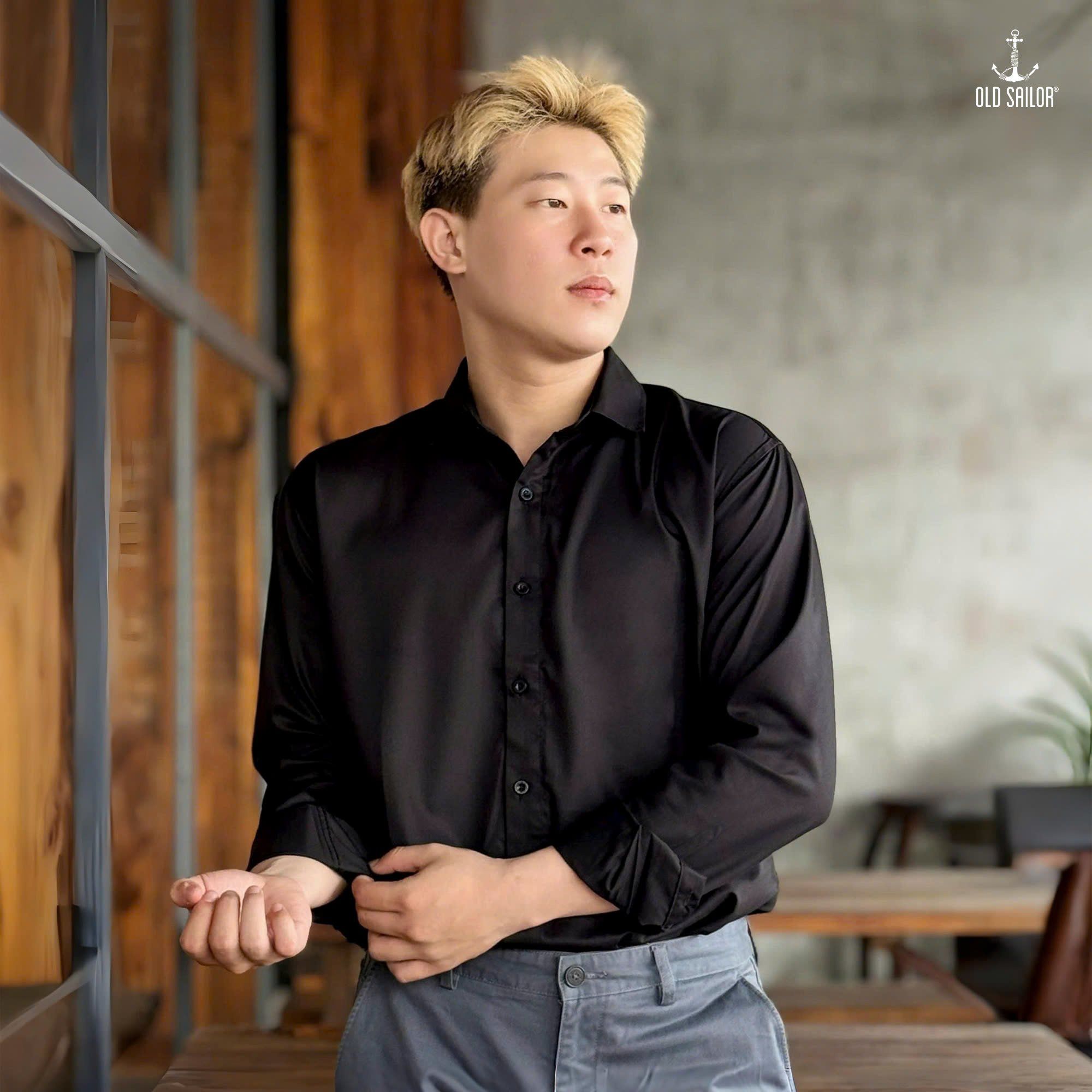  Áo Sơ Mi Nam Vải Sợi Tre Old Sailor - SMDE 88599 - Big Size Upto 5XL - 2024 