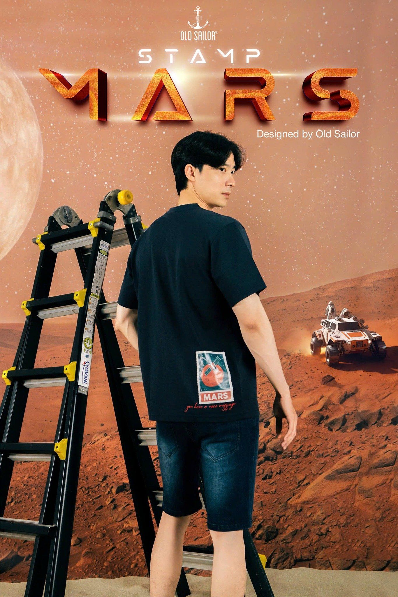  Áo Thun Nam Stamp Mars Old Sailor Tee  - ATNA 88657 - Big Size Up To 5XL 