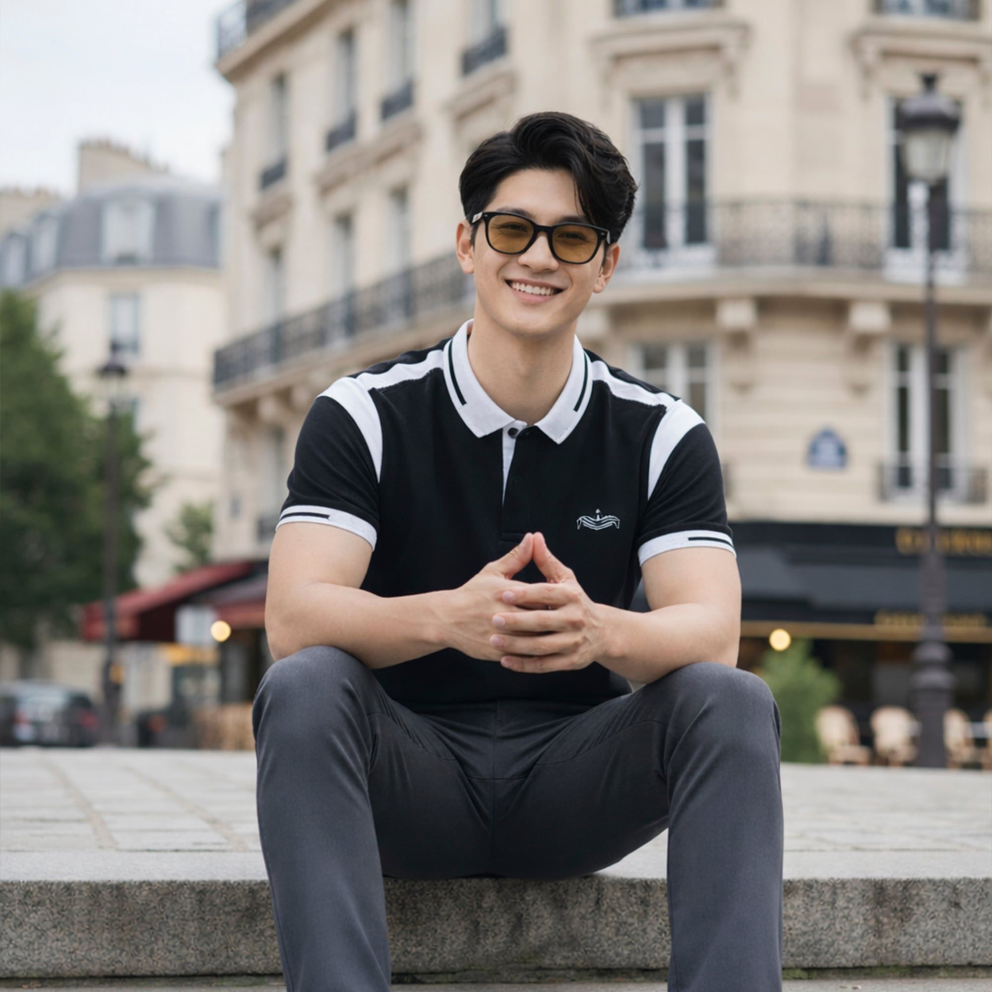  Áo Polo Nam Bigsize - Crown Polo  – 88693 - Bigsize upto 5XL 