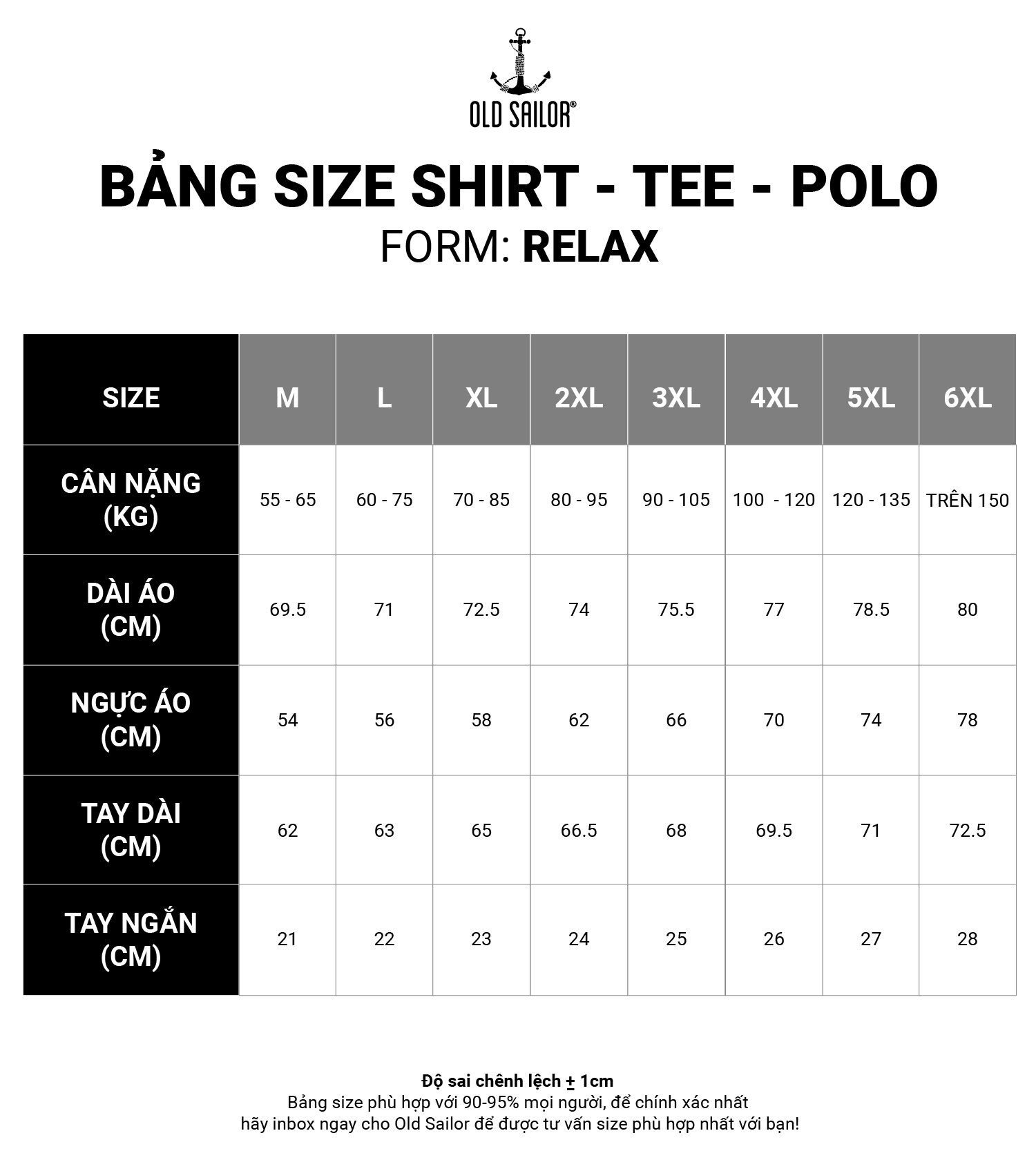  Áo Thun Nam Old Sailor -  ATrip Mars Tee - 33052 - Big Size Upto 140kg 