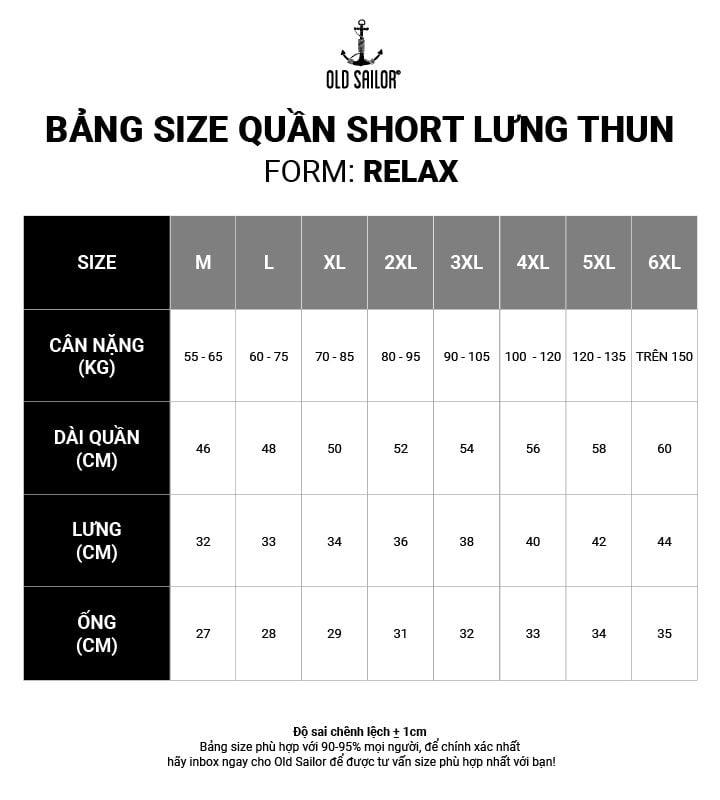  Quần Short Nam Massive Old Sailor - SHWH 88663 - Bigsize Up To 5XL 
