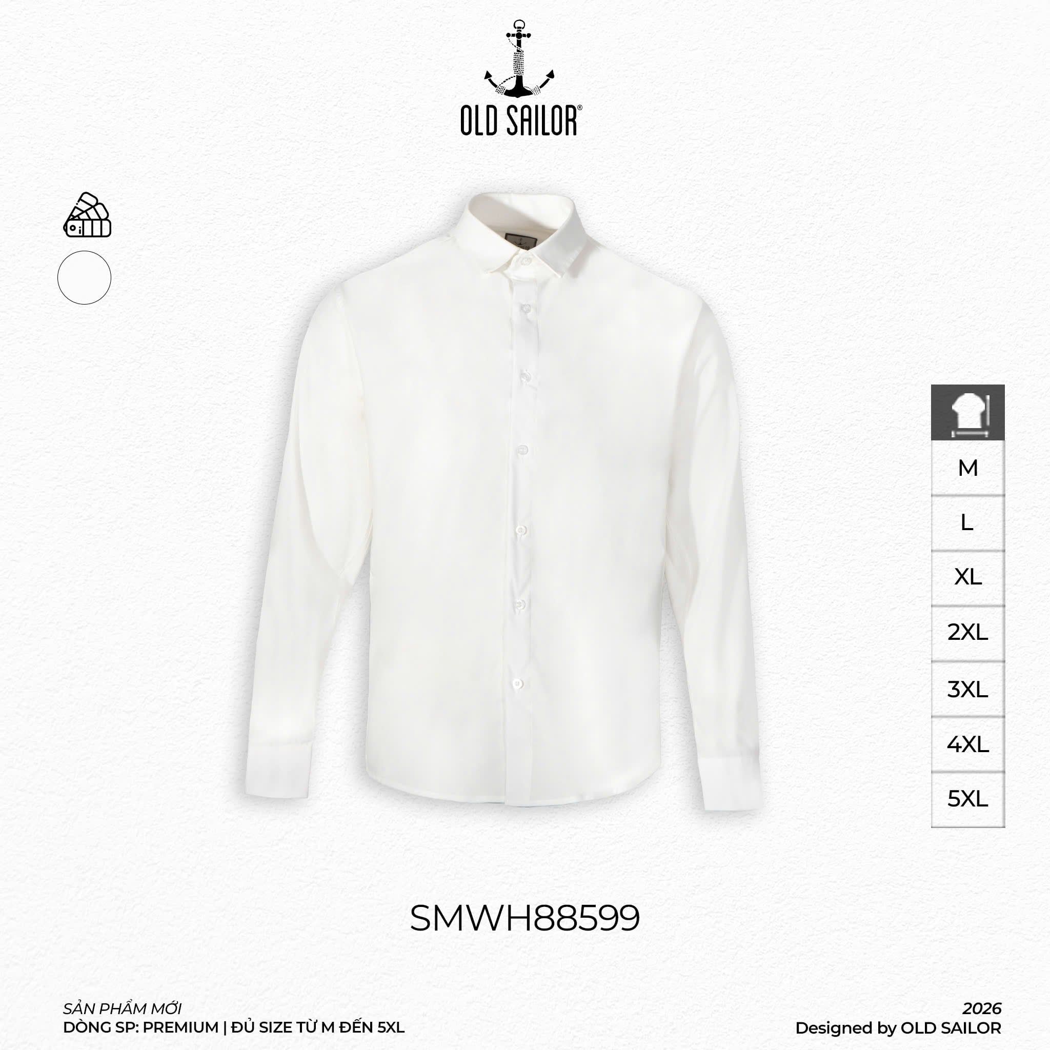  Áo Sơ Mi Nam Bamboo Premium Long Shirt - SMWH 88599 