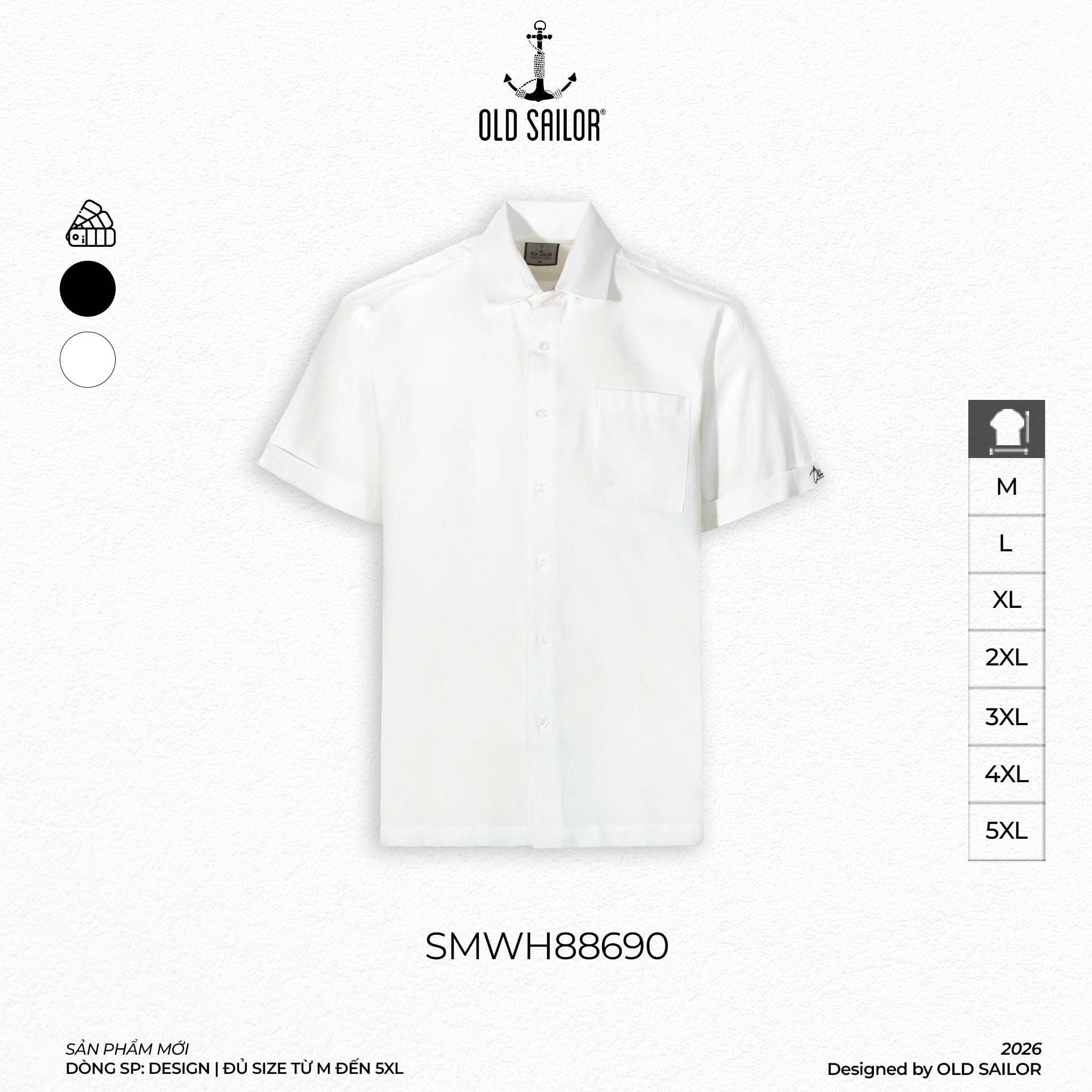  Áo Sơ Mi Osl Nam Bigsize - Rolly Shirt  – 88690 - Bigsize upto 5XL 