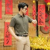  Áo Sơ Mi Premium Soft Structure Seersucker Shirt - 88694 - BigSize upto 140Kg 