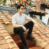  Áo Sơ Mi Premium Soft Structure Seersucker Shirt - 88694 - BigSize upto 140Kg 