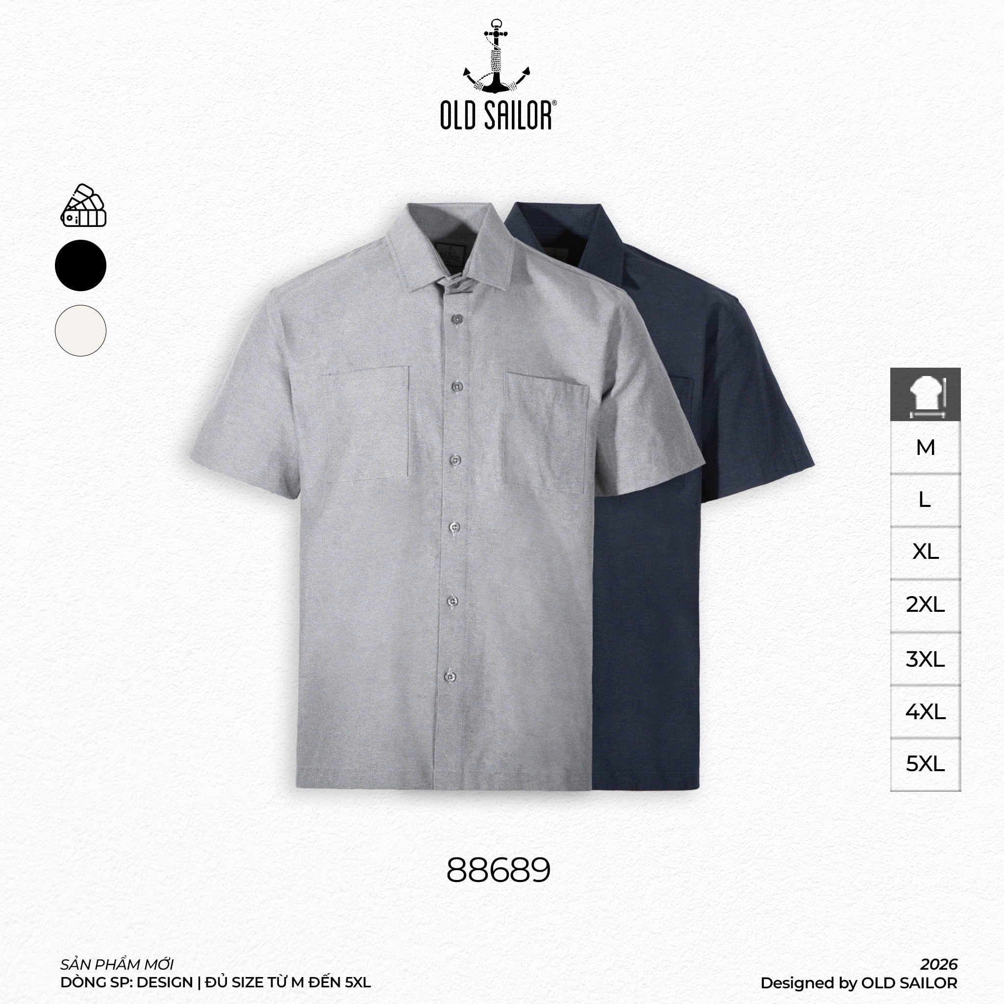  Áo Sơ Mi Osl Sassy Shirt - 88689 - Big Size Upto 140KG 