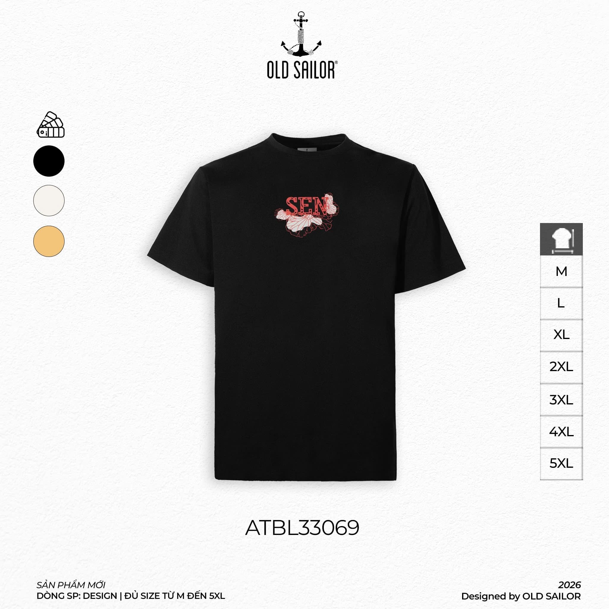  Áo Thun Nam "Sen" Tee  – 33069 - Bigsize upto 5XL 
