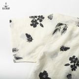  Áo Sơ Mi Premium Flower Seersucker Shirt - 88695 - BigSize upto 140kg 