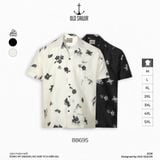  Áo Sơ Mi Premium Flower Seersucker Shirt - 88695 - BigSize upto 140kg 