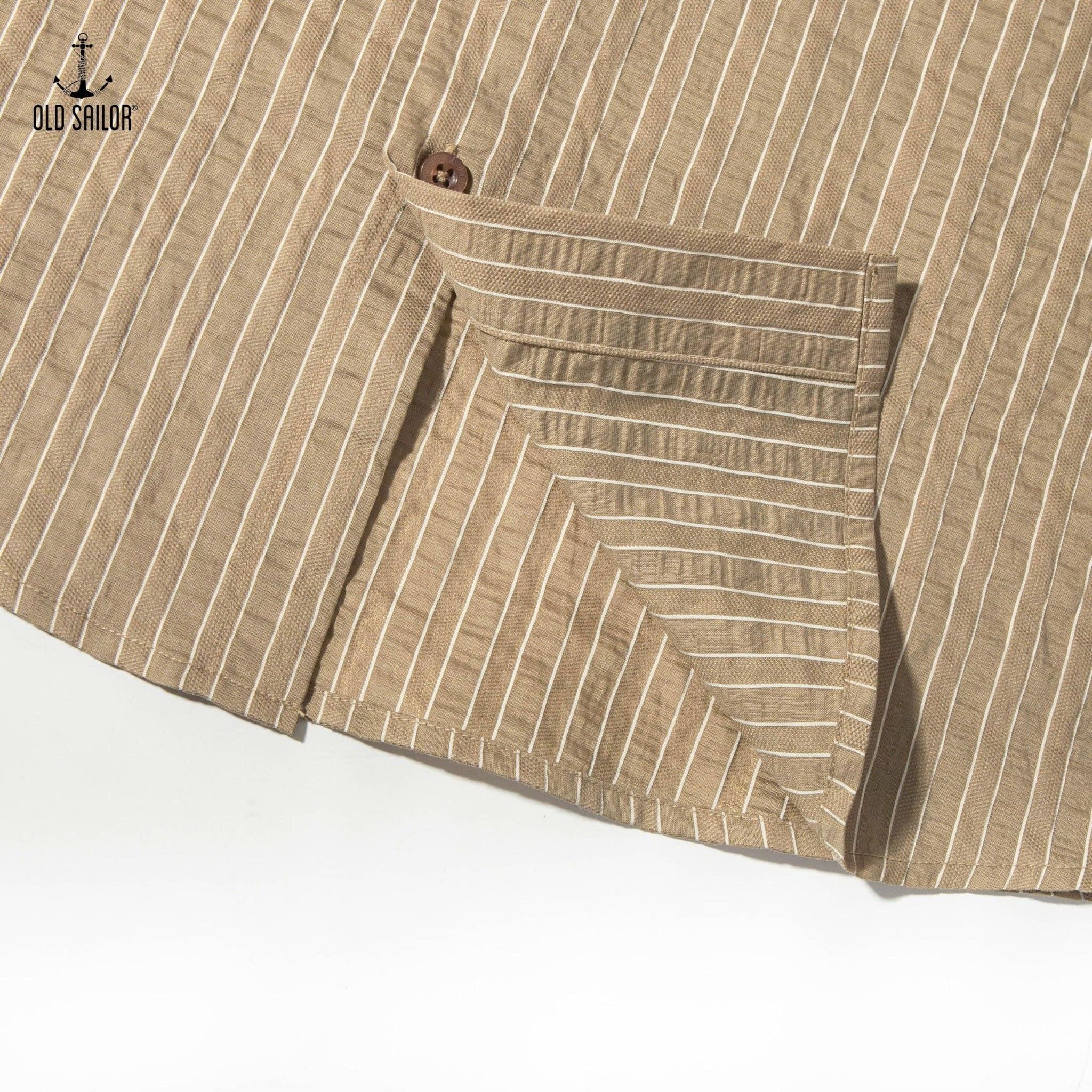  Áo Sơ Mi Premium Soft Structure Seersucker Shirt - 88694 - BigSize upto 140Kg 