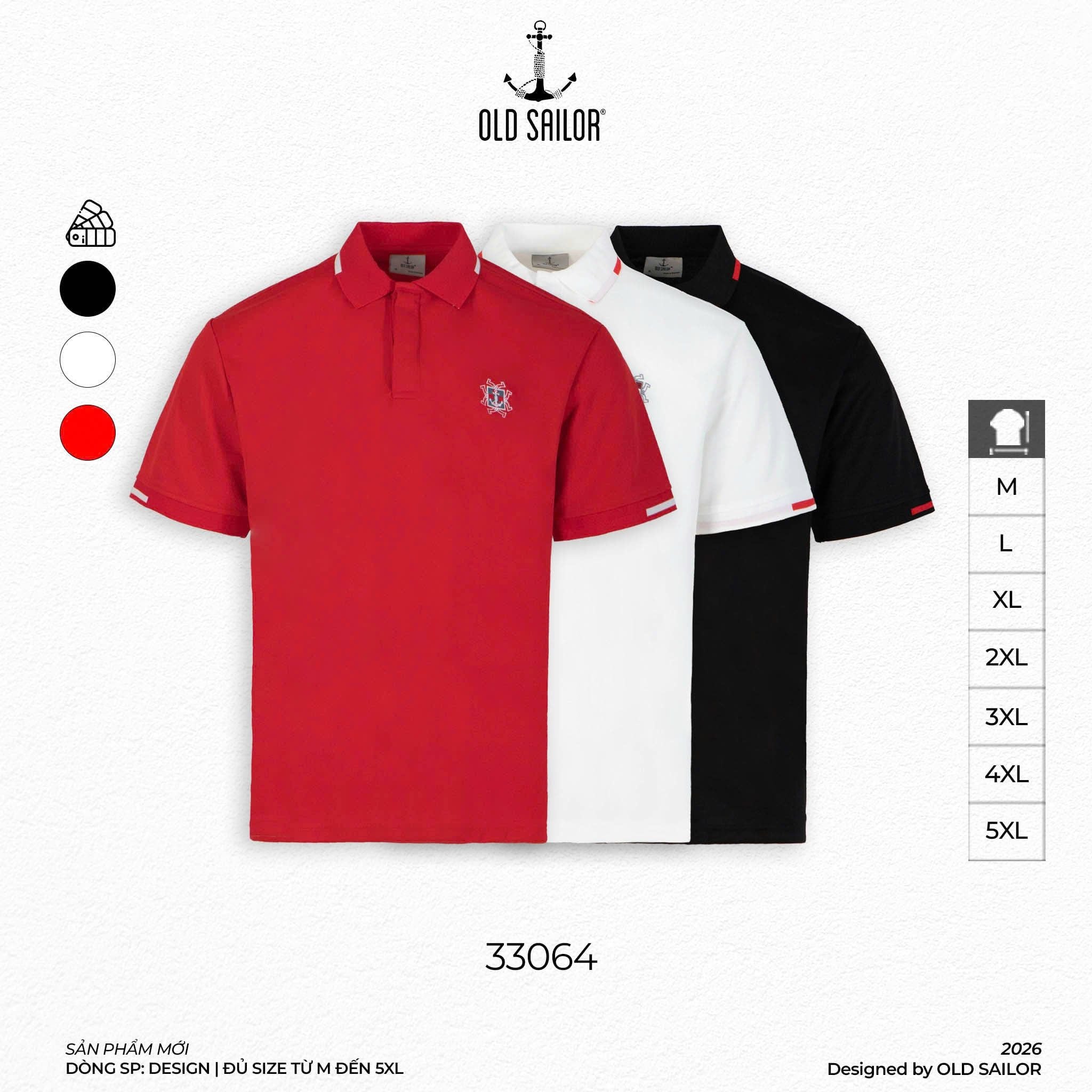  Áo Polo Nam Bigsize - Sage Polo – 33064 - Bigsize upto 5XL 