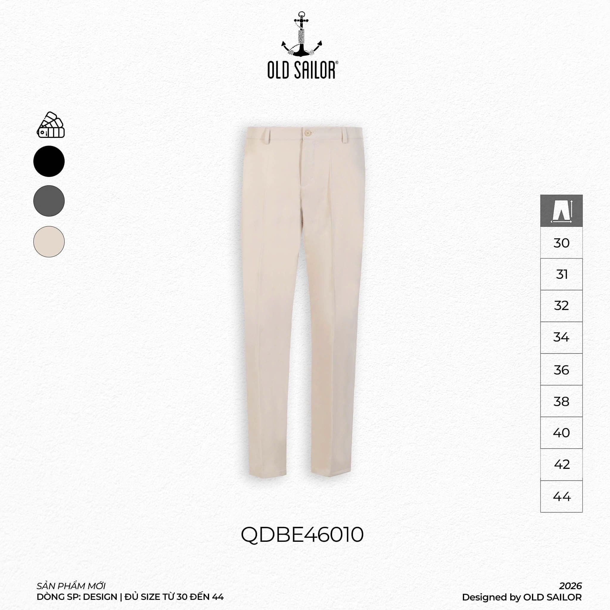  Quần Tây Osl Polyme Elastic Pants - 46010 - Big Size Upto 140KG 