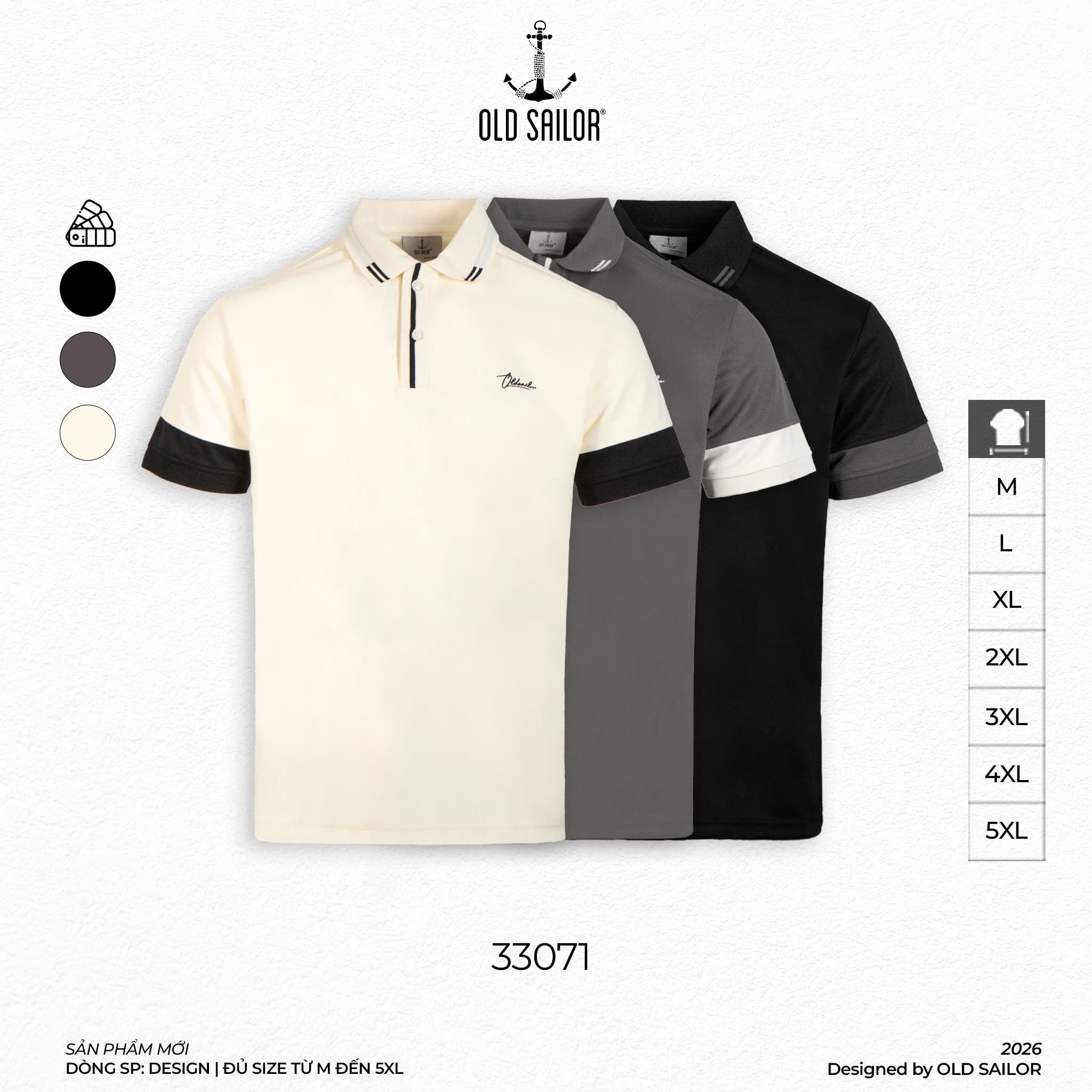  Áo Polo Nam Bigsize - Monie Polo  – 33071 - Bigsize upto 5XL 