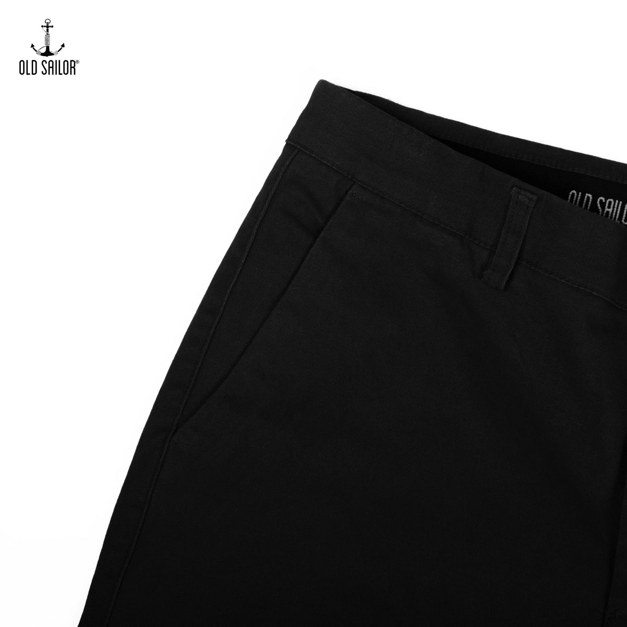  Quần Kaki Nam Elastic Premium Old Sailor - ĐEN - 46002 - Big Size Upto 44 