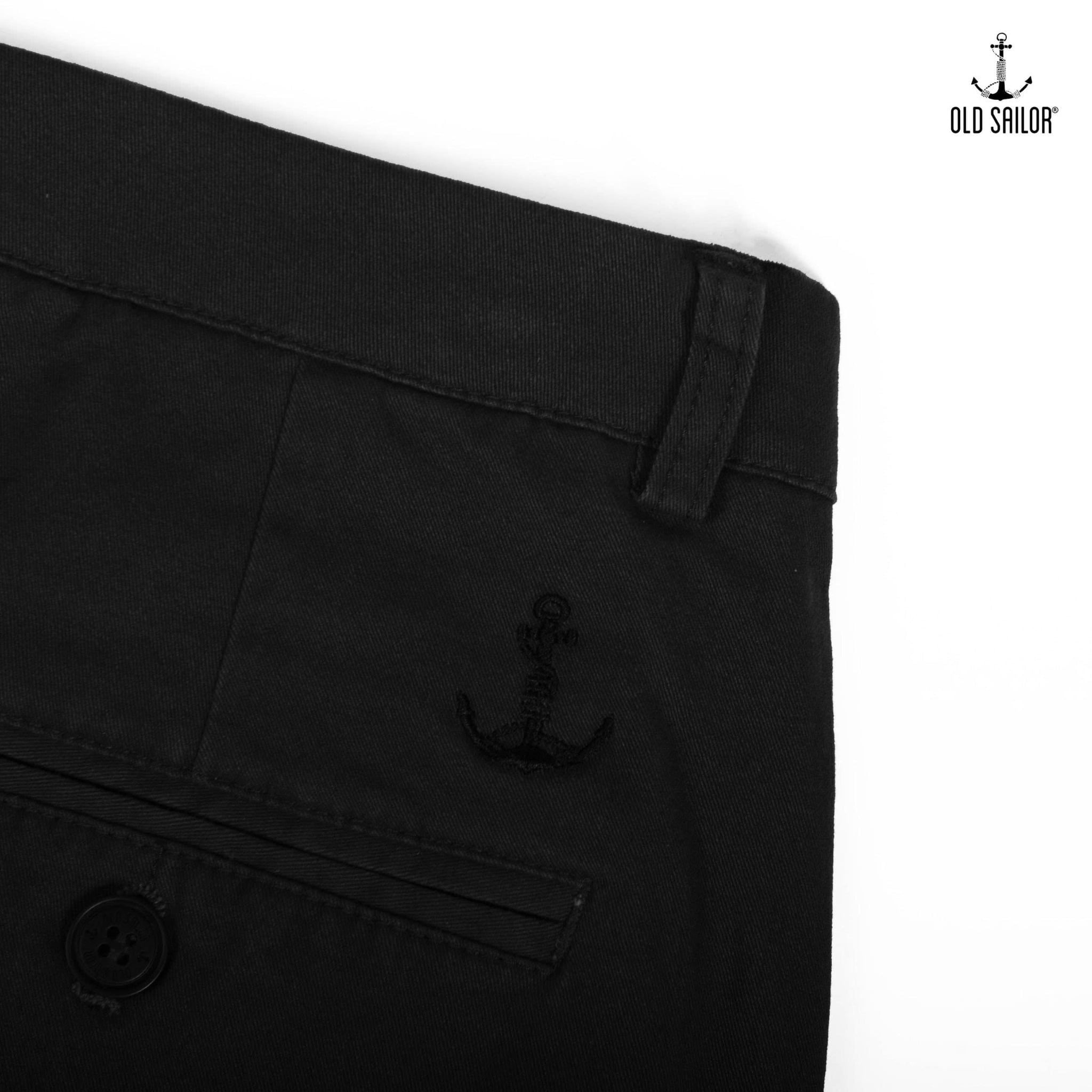  Quần Kaki Nam Elastic Premium Old Sailor - ĐEN - 46002 - Big Size Upto 44 