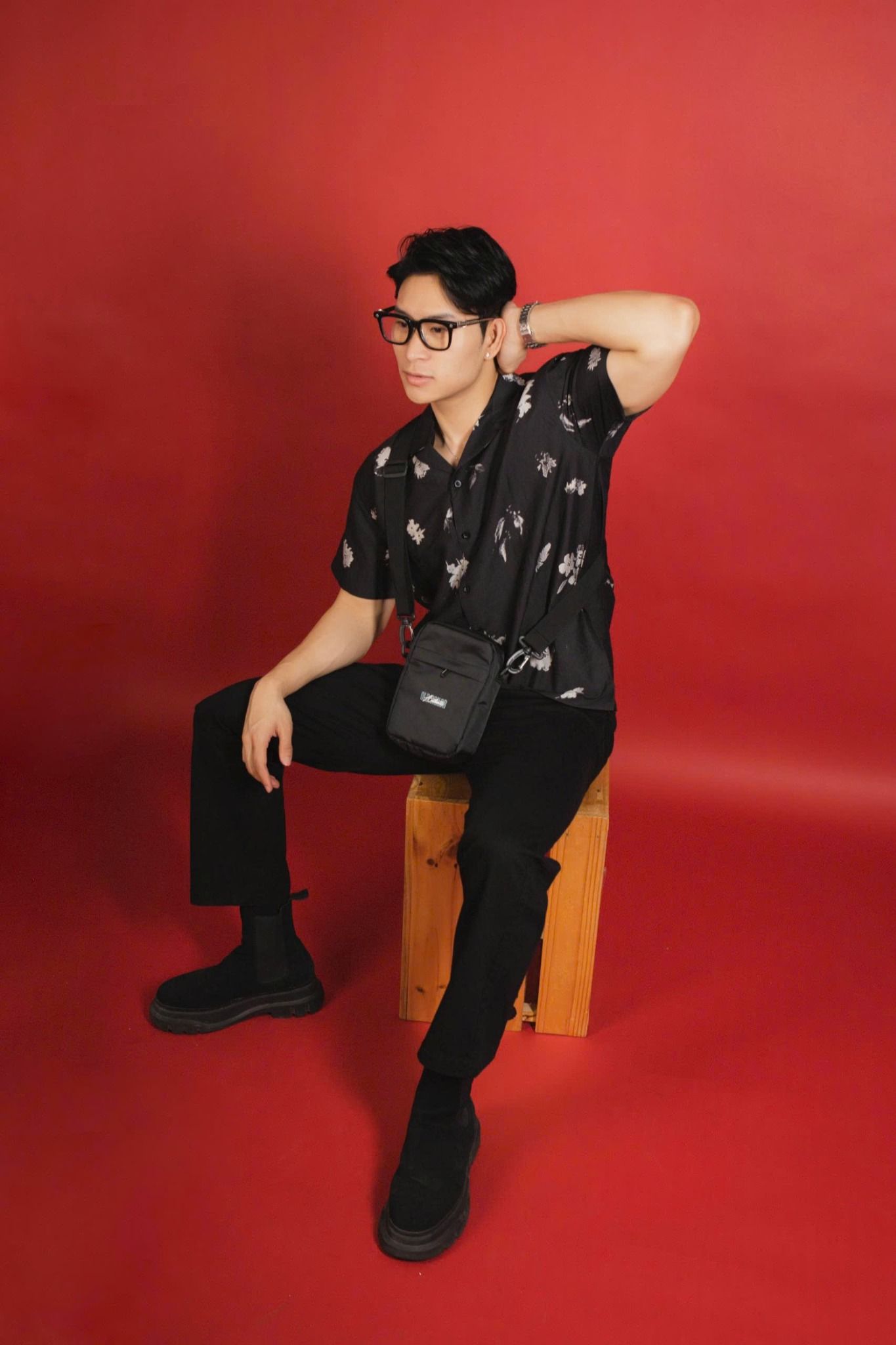  Áo Sơ Mi Premium Flower Seersucker Shirt - 88695 - BigSize upto 140kg 