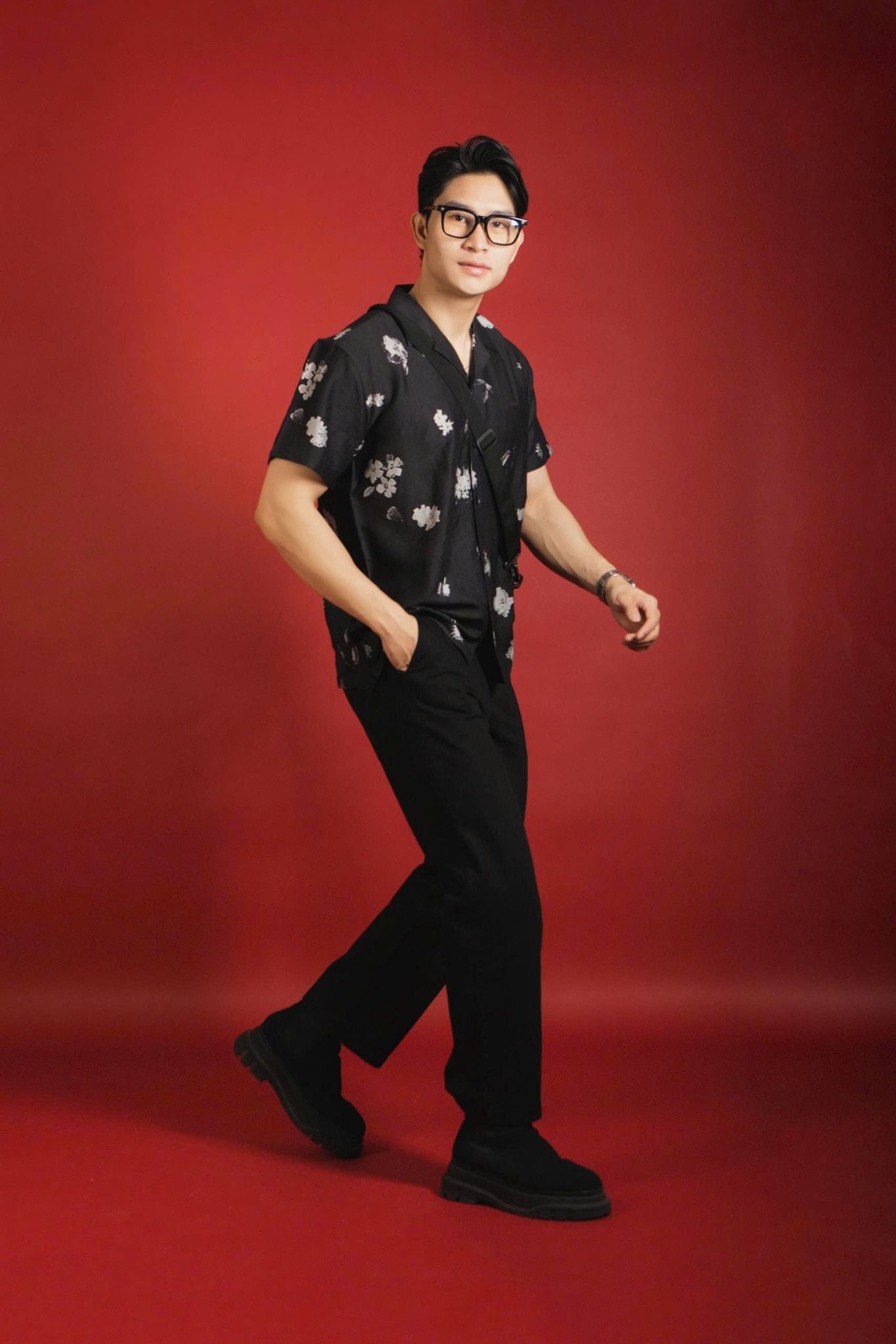  Áo Sơ Mi Premium Flower Seersucker Shirt - 88695 - BigSize upto 140kg 