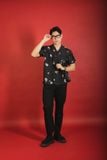  Áo Sơ Mi Premium Flower Seersucker Shirt - 88695 - BigSize upto 140kg 