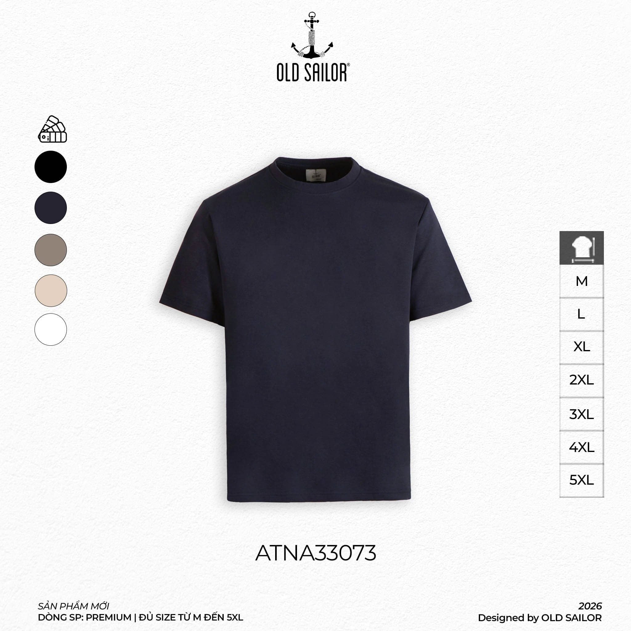  Áo Thun Nam Osl Ocean Modal Tee - 33073 - Big Size Upto 140KG 