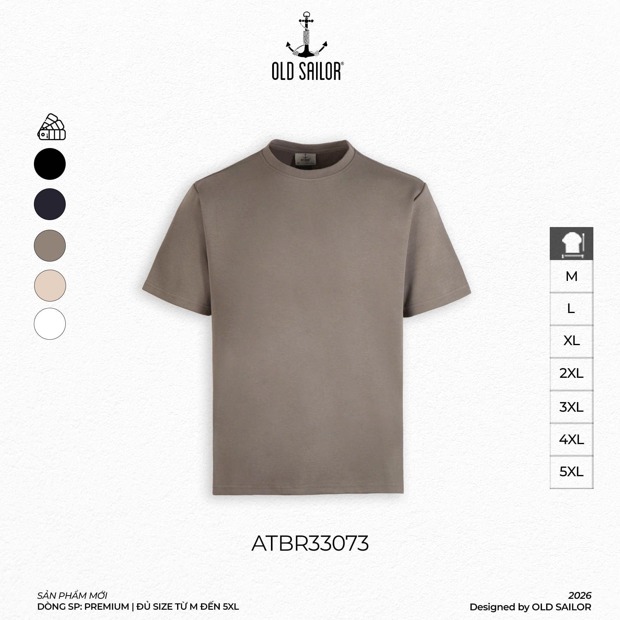 Áo Thun Nam Osl Ocean Modal Tee - 33073 - Big Size Upto 140KG 