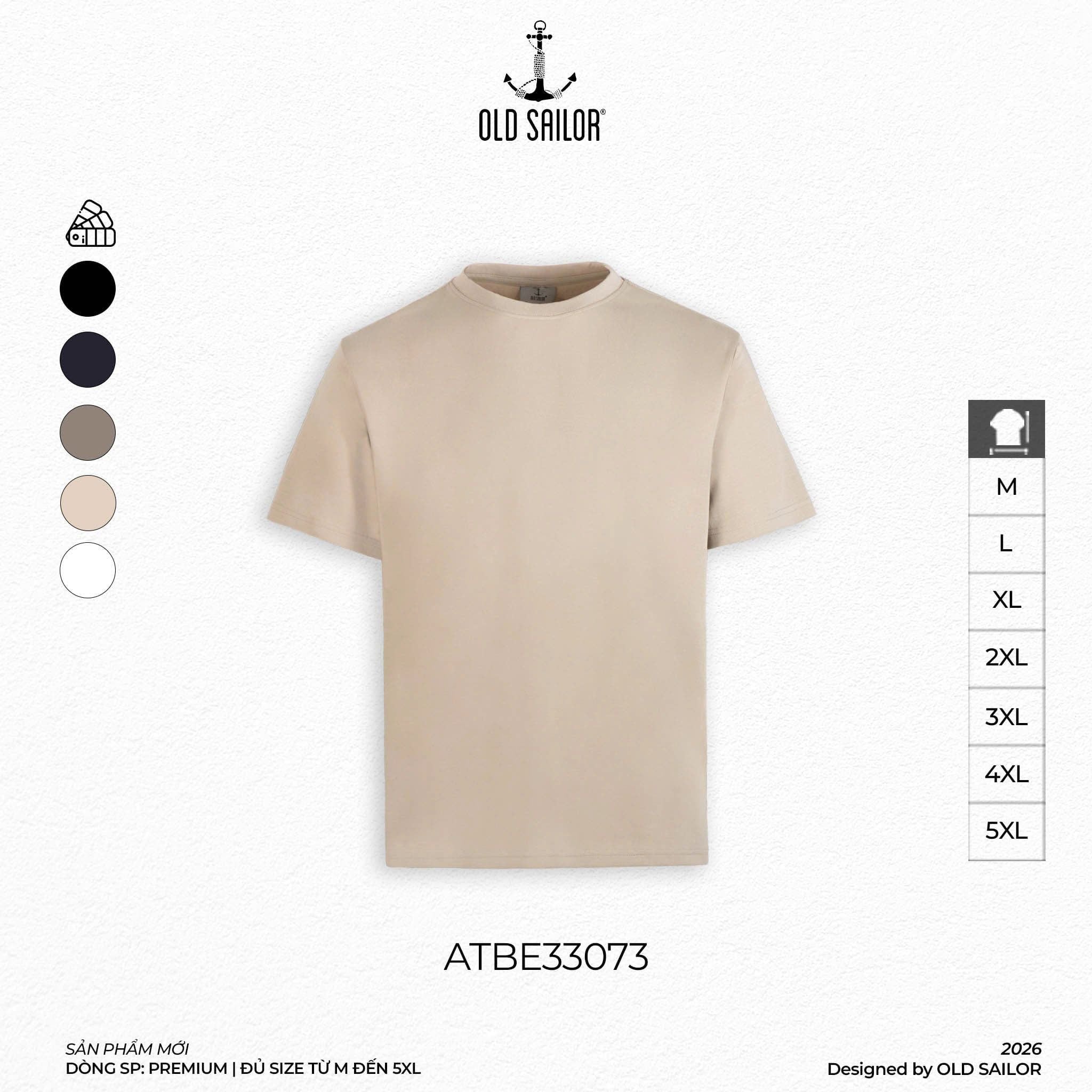  Áo Thun Nam Osl Ocean Modal Tee - 33073 - Big Size Upto 140KG 