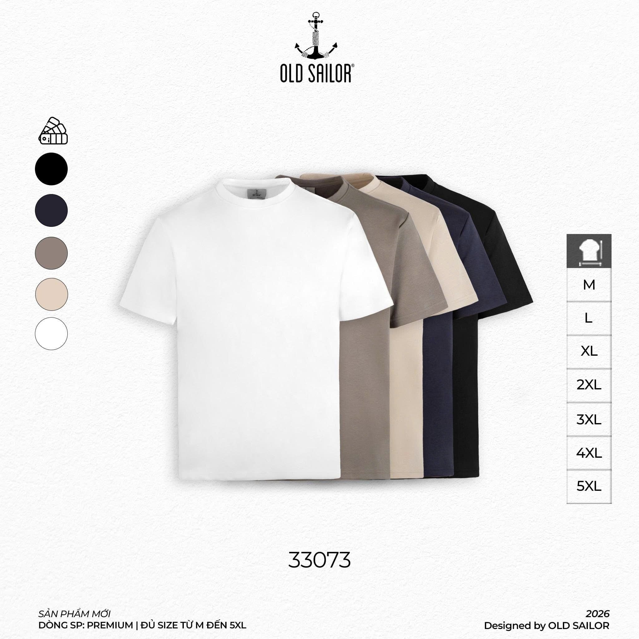  Áo Thun Nam Osl Ocean Modal Tee - 33073 - Big Size Upto 140KG 